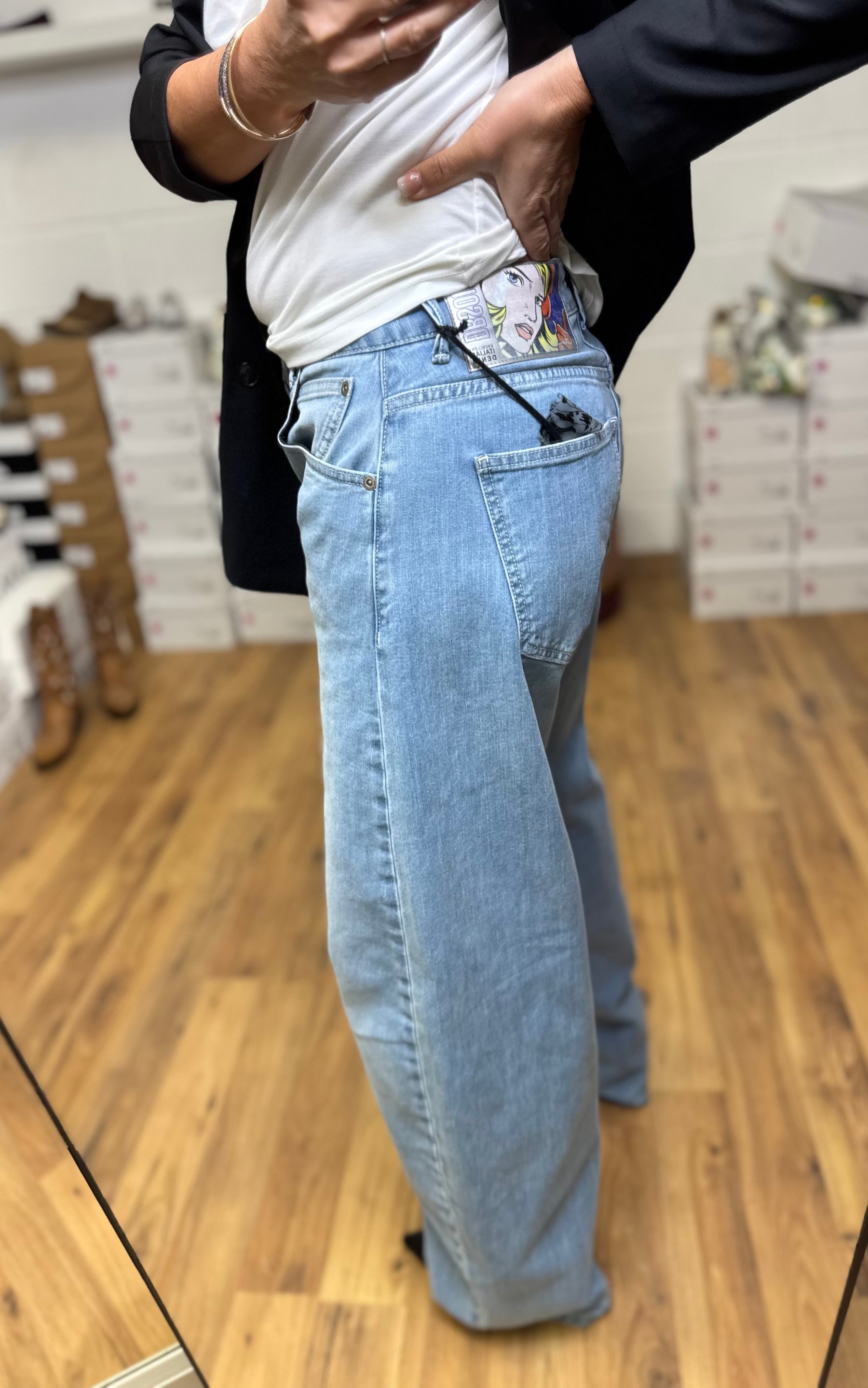DB SOUL. Denim barrel chiaro Biella-30%