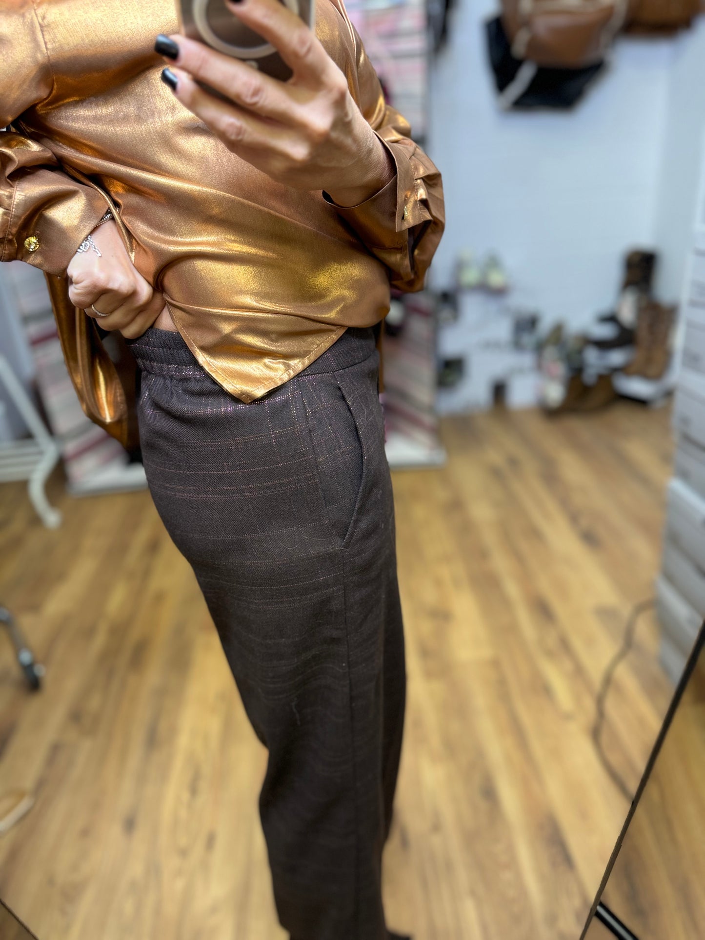 Attic and Barn. Pantalone marrone-50%