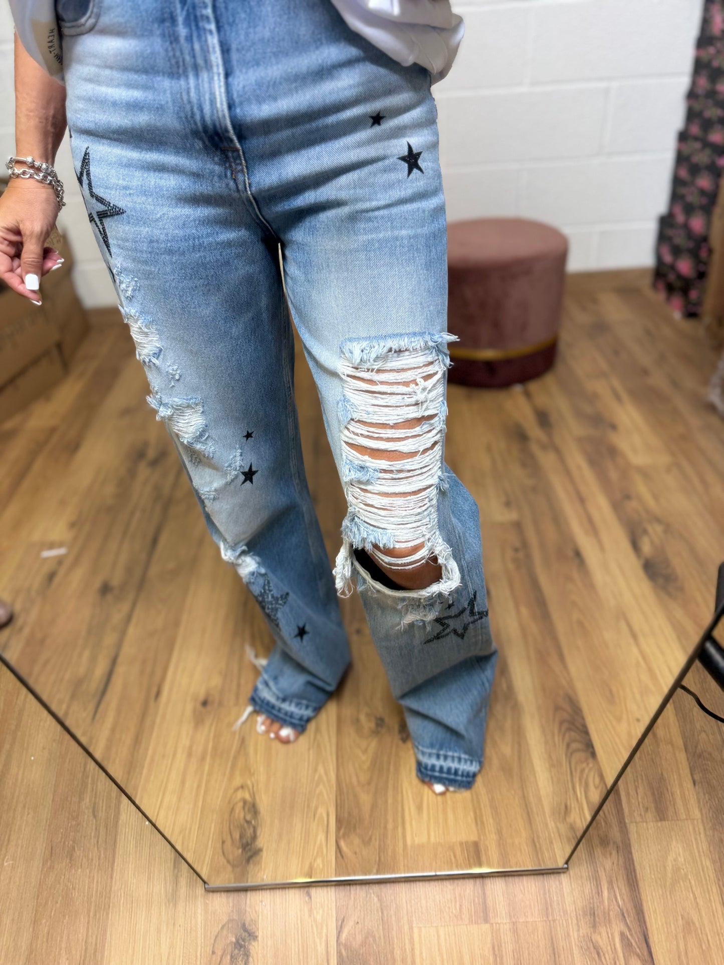 Rossano Perini. Denim vita alta