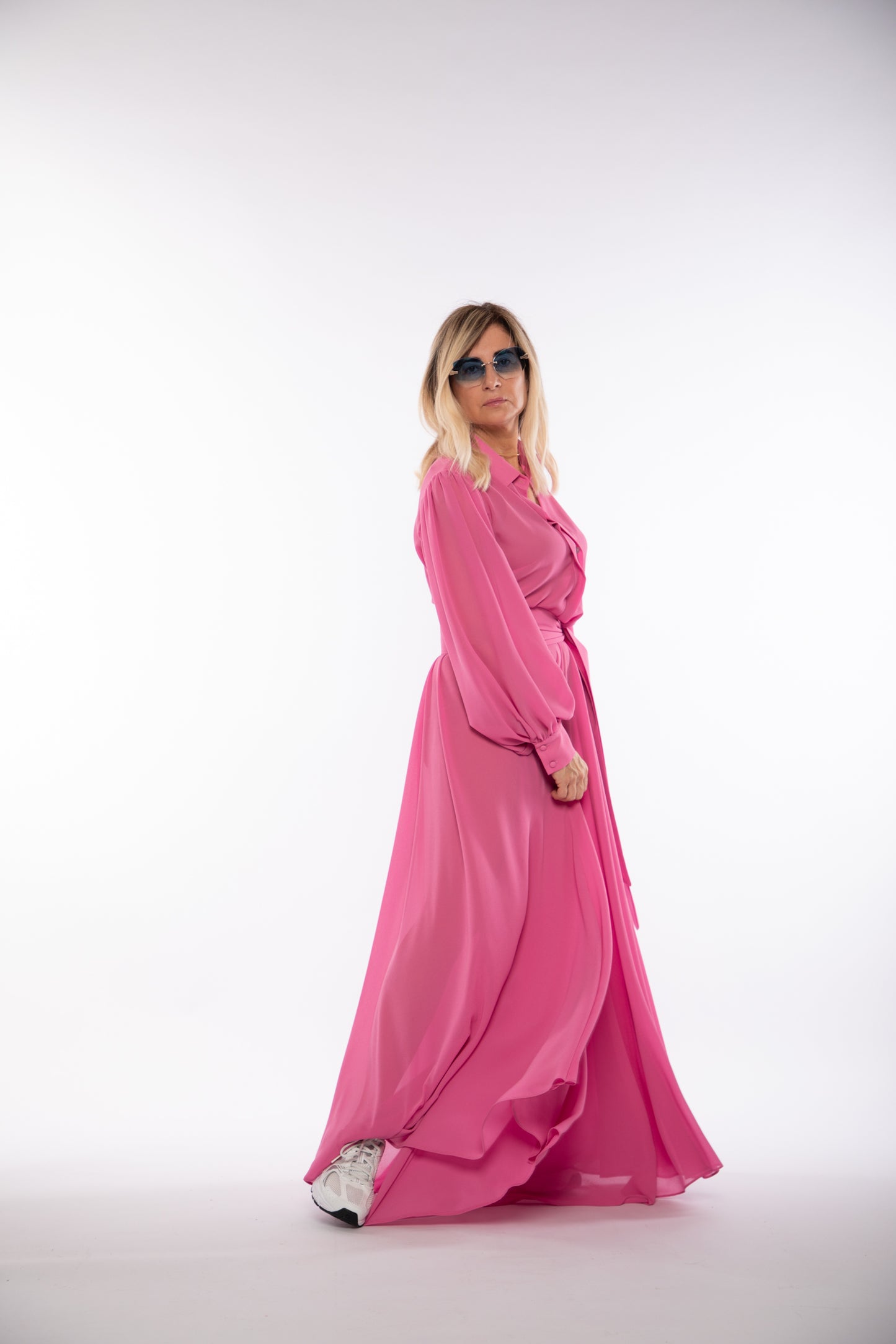 Mimietmama. Abito lungo rosa