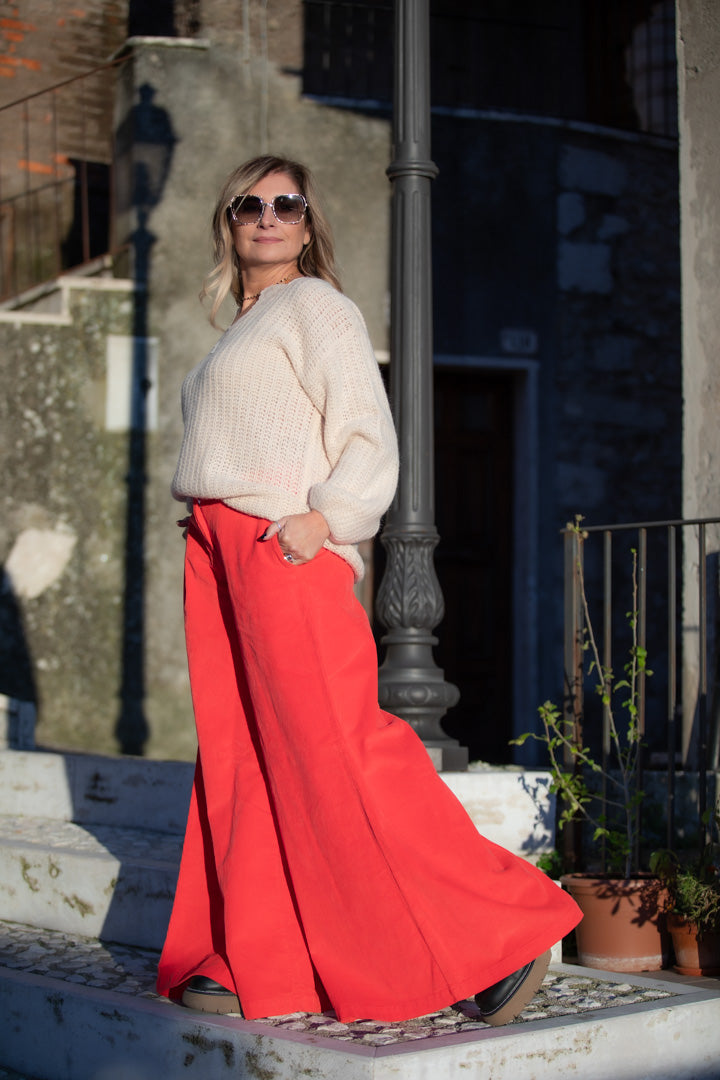 I love my pants. Pantaloni rossi.