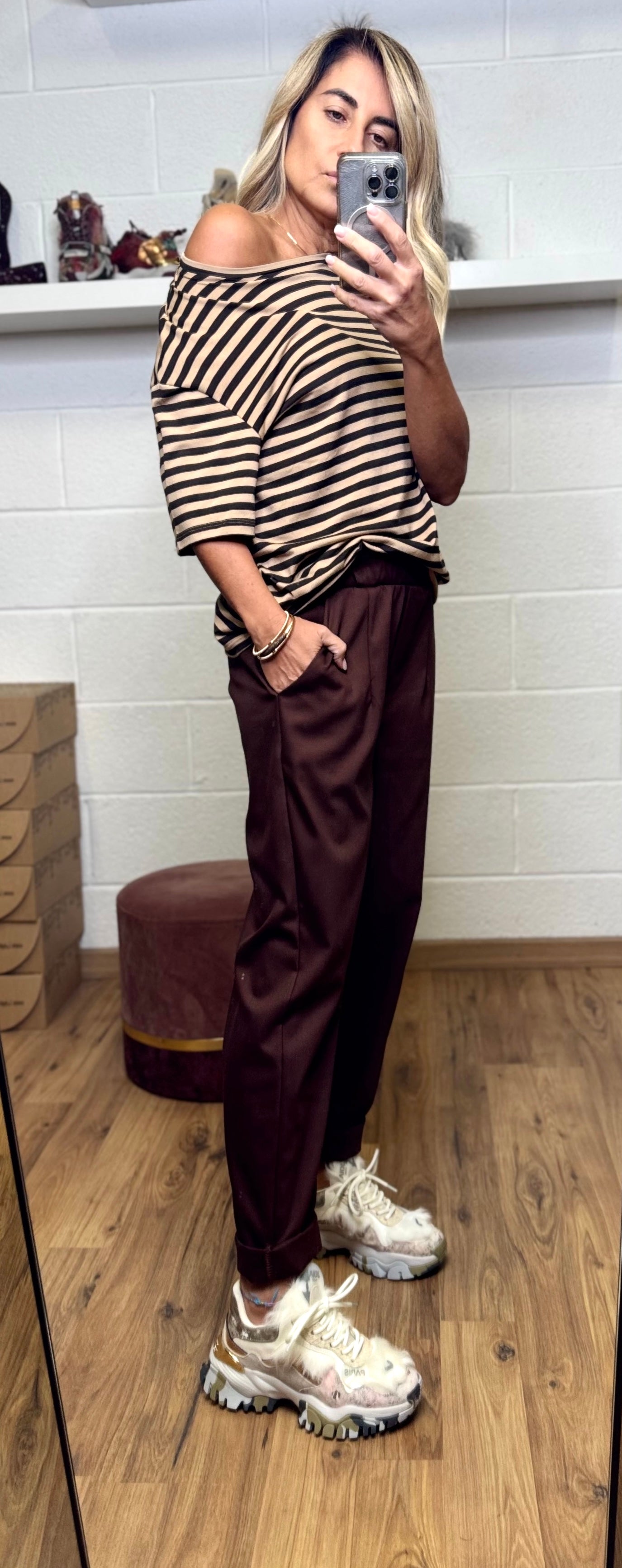 Le Streghe. Pantalone cioccolato