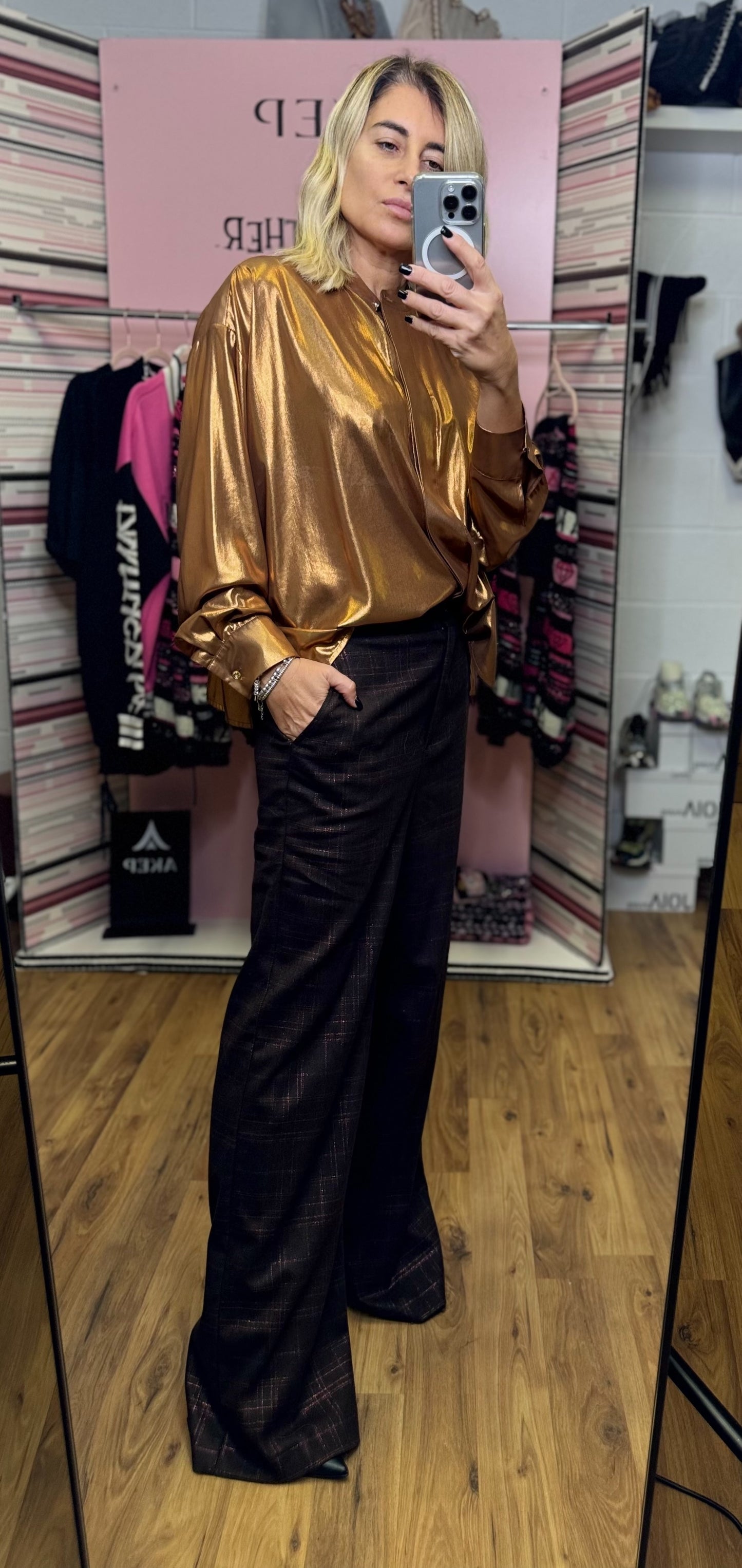 Attic and Barn. Pantalone marrone-50%