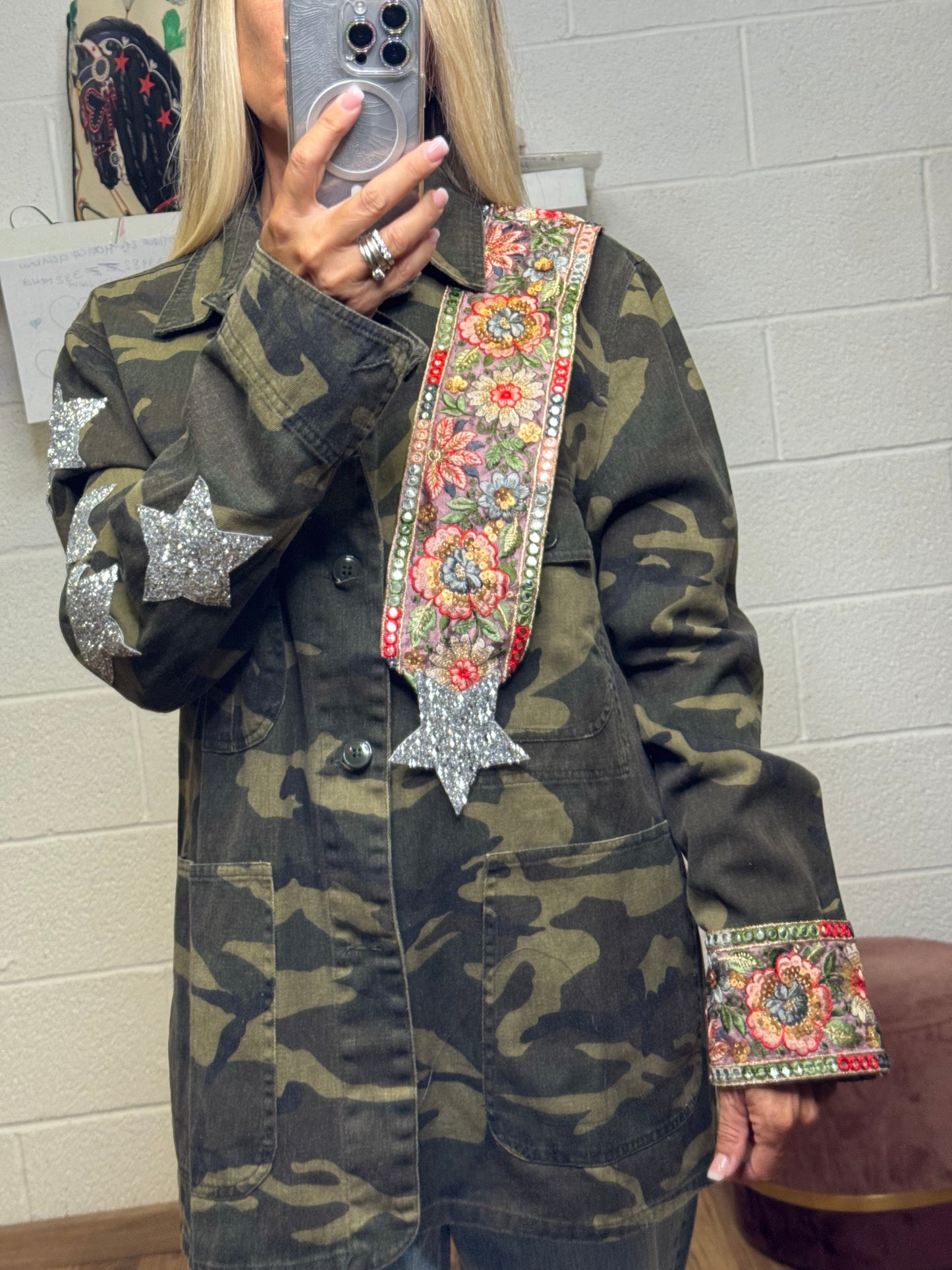 Mimietmama. Giacca camouflage