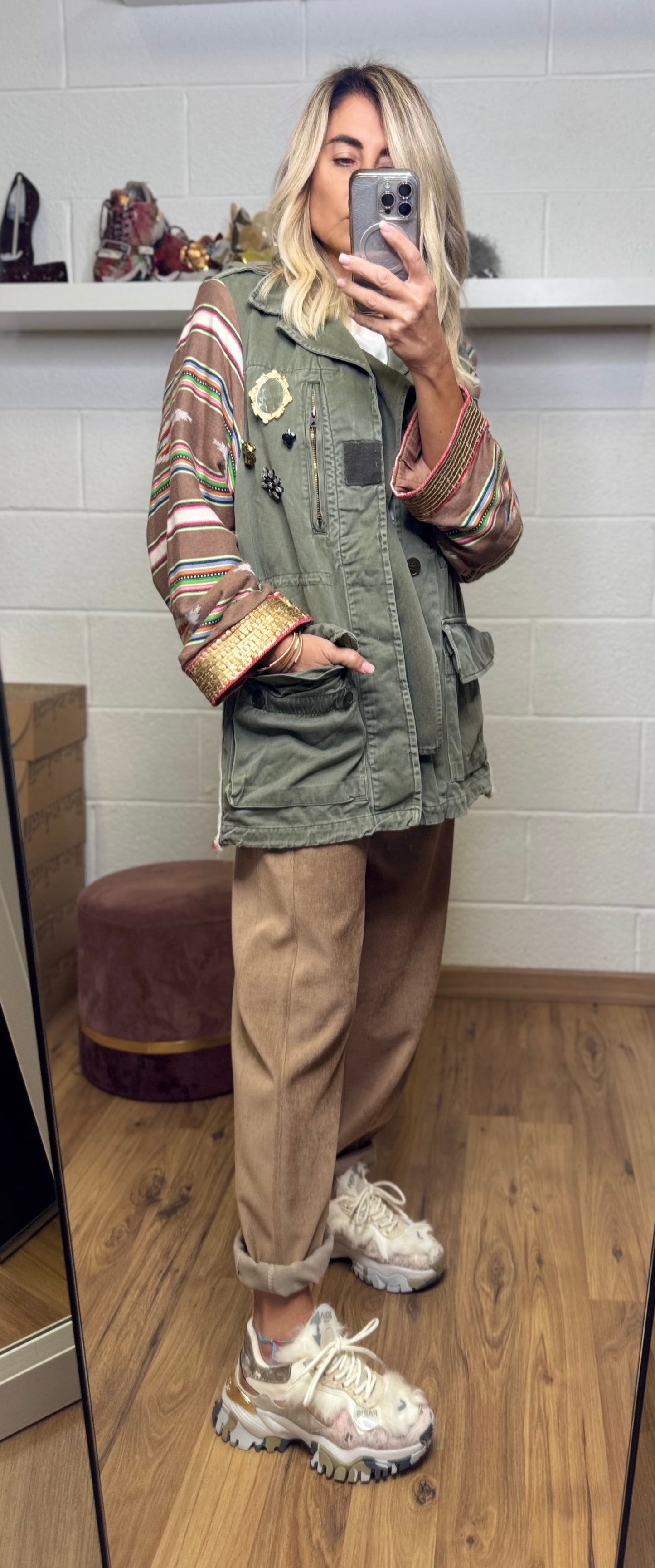 Front Street. Giacca military chic