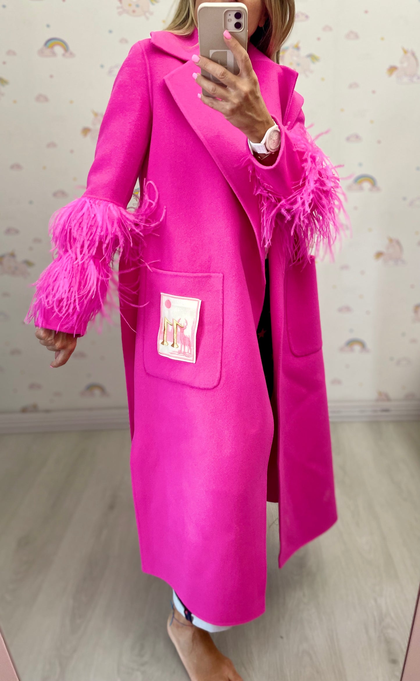 11loveisglamour. Cappotto rosa fluo.