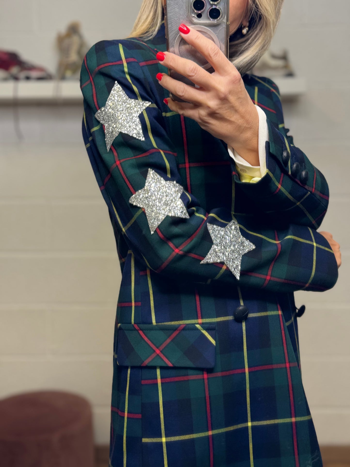 Mimi et mama. Blazer in tartan