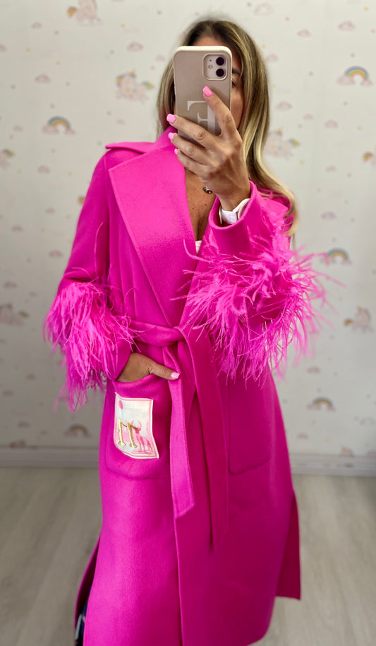 11loveisglamour. Cappotto rosa fluo.