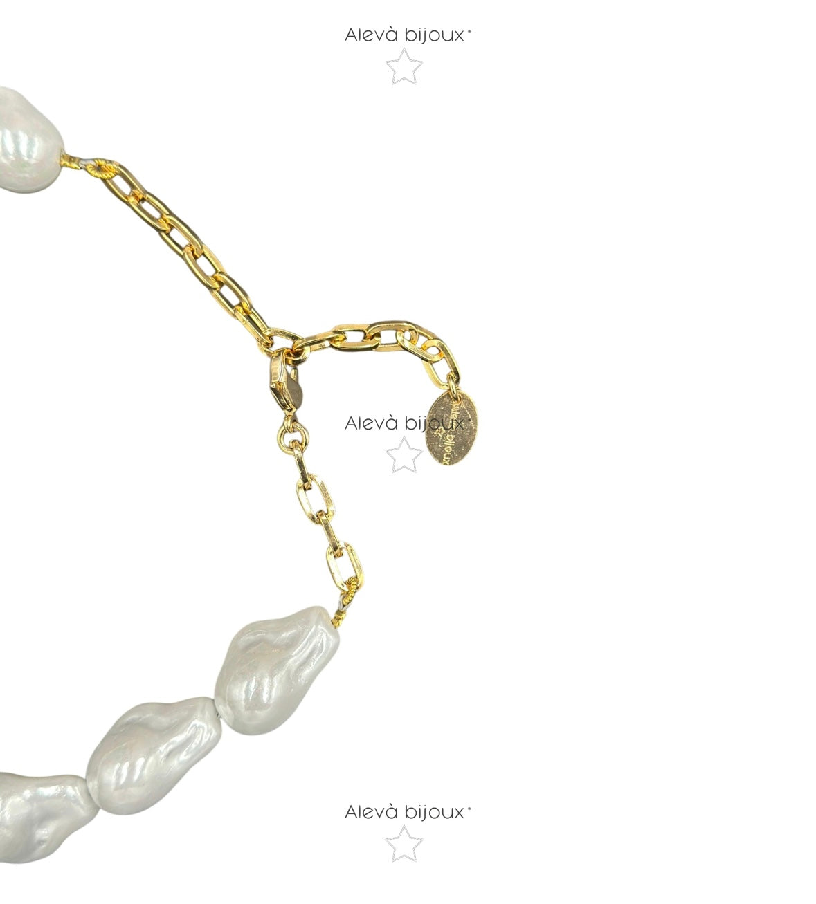 Aleva bijoux. Collana perle maiorca chiara
