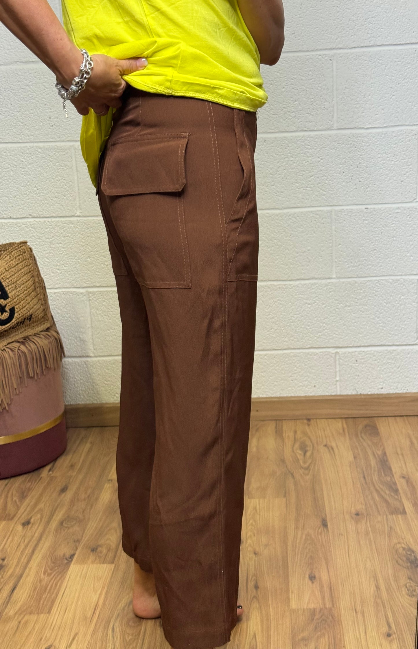 Semicouture. Pantalone marrone