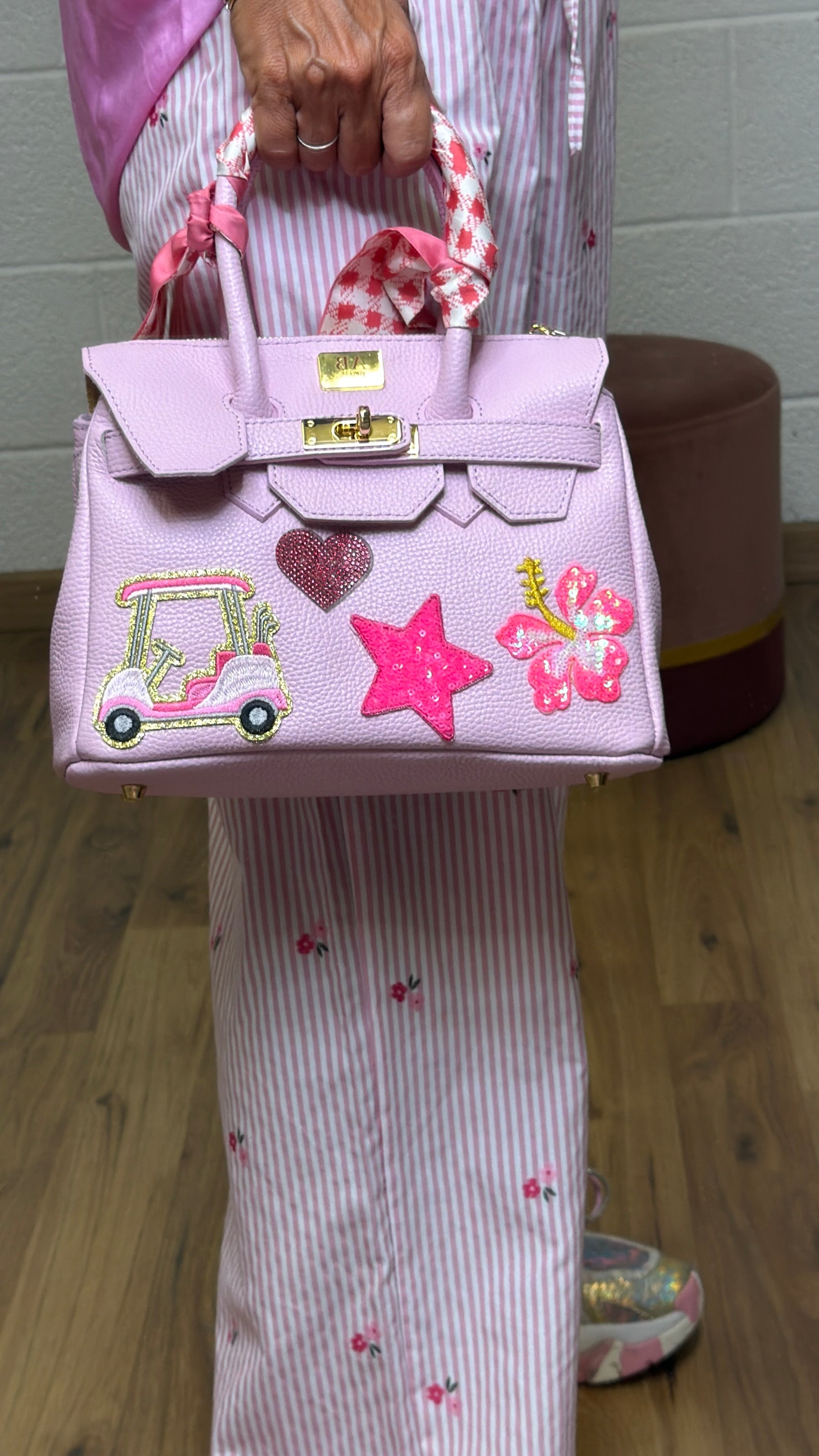 Abpink. Borsa in vera pelle fiorentina-20%