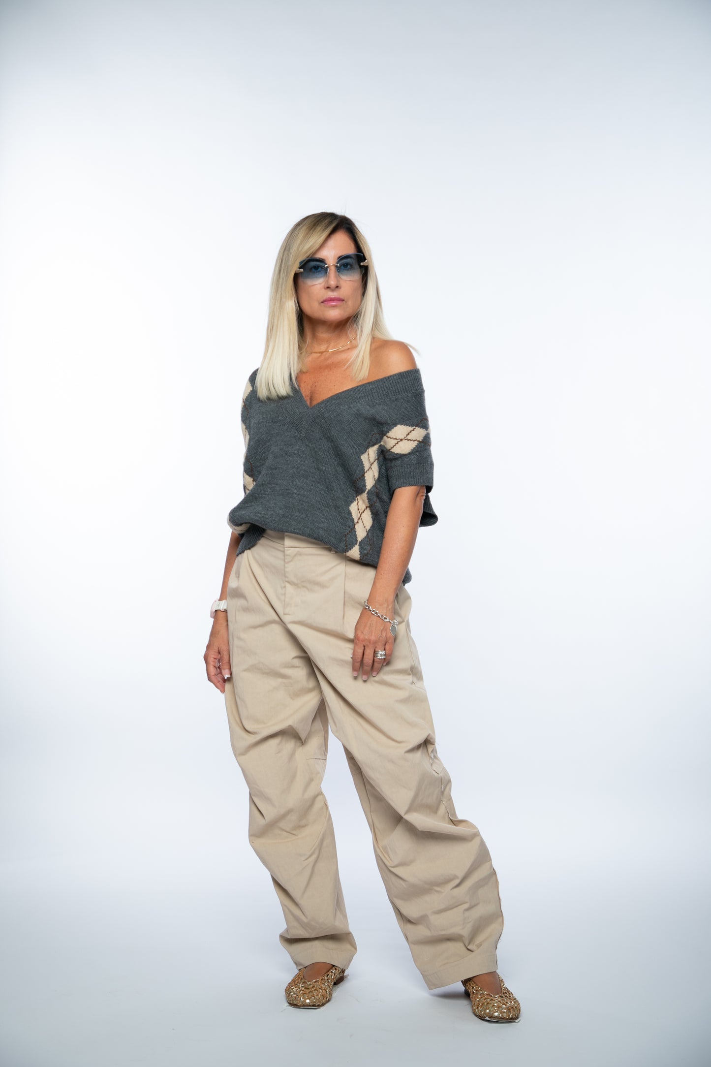 Front Street. Gilet grigio