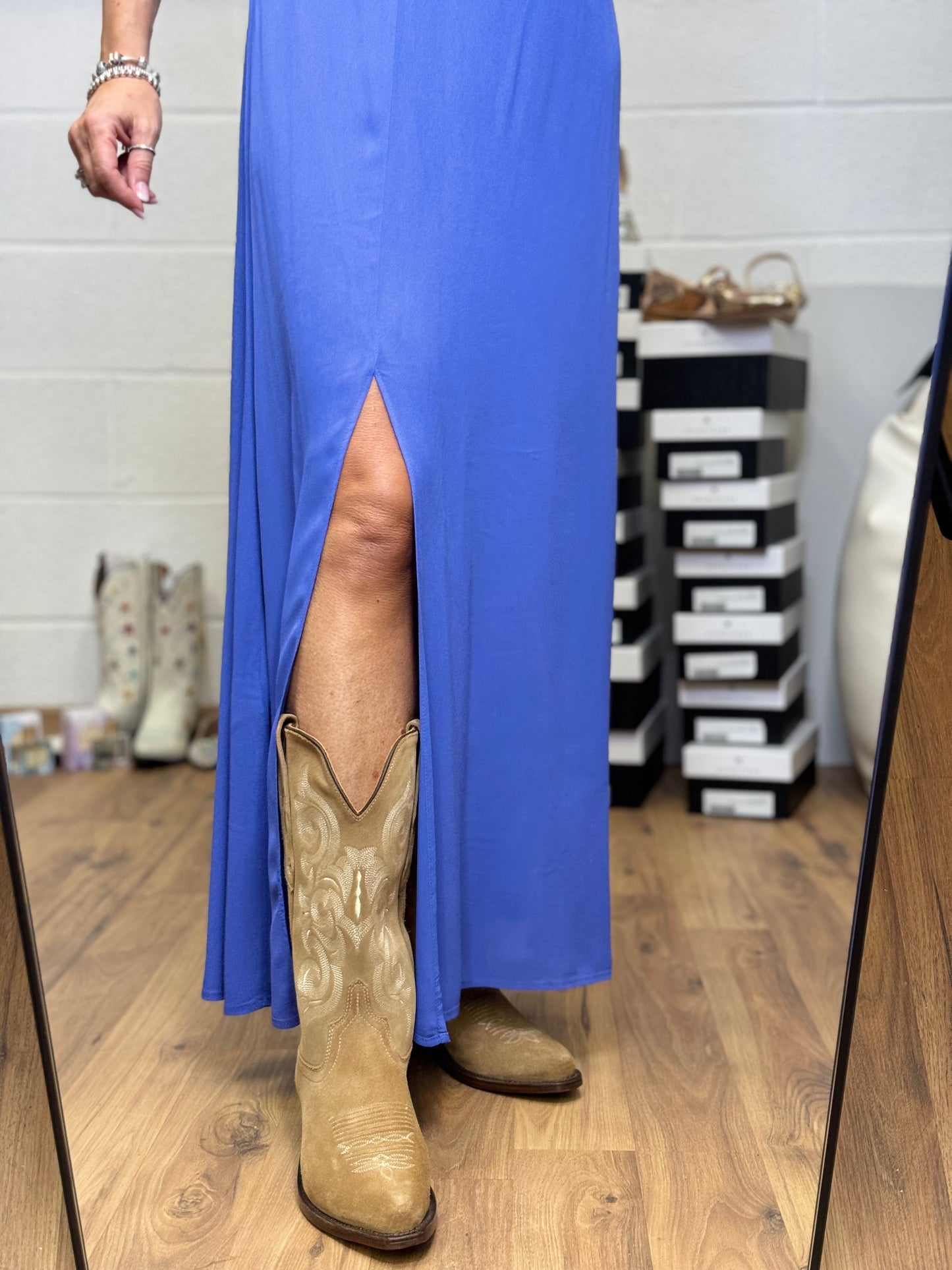 I love my dress. Abito blue-70%