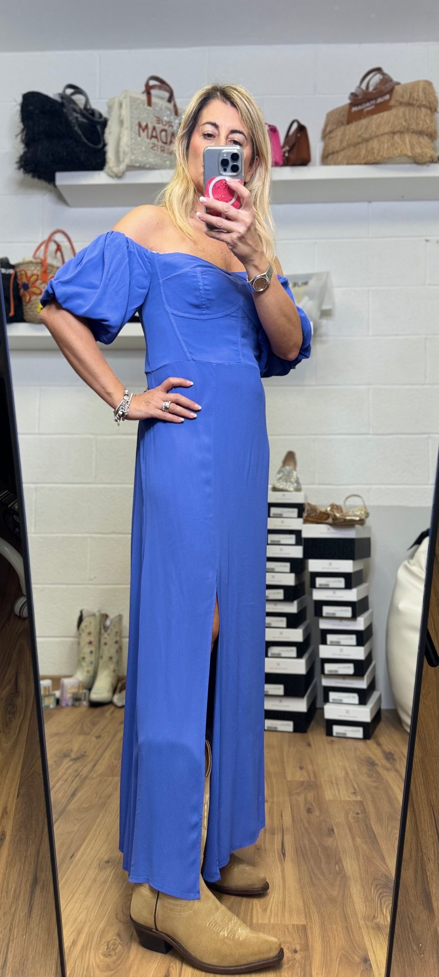 I love my dress. Abito blue-70%