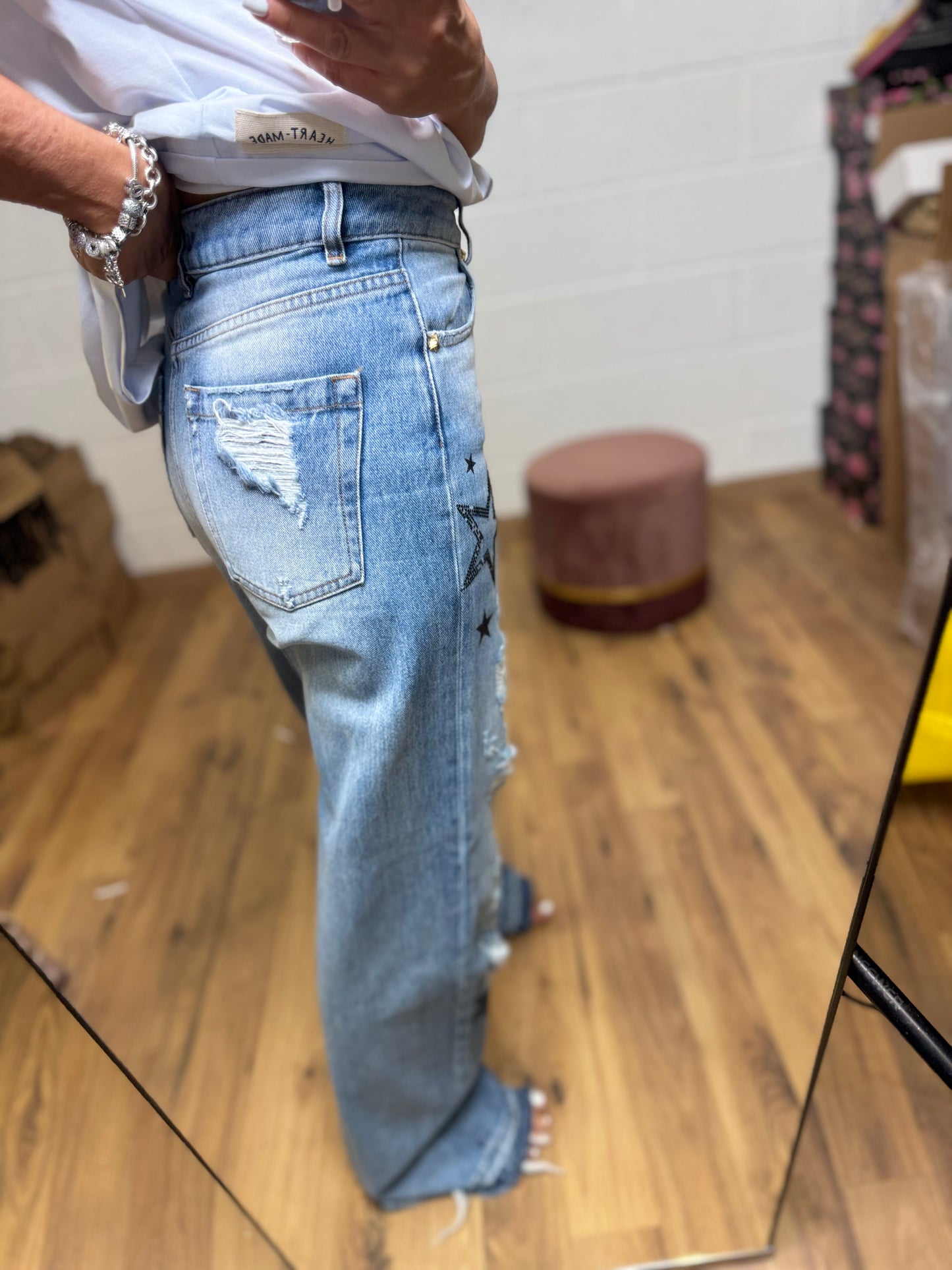 Rossano Perini. Denim vita alta