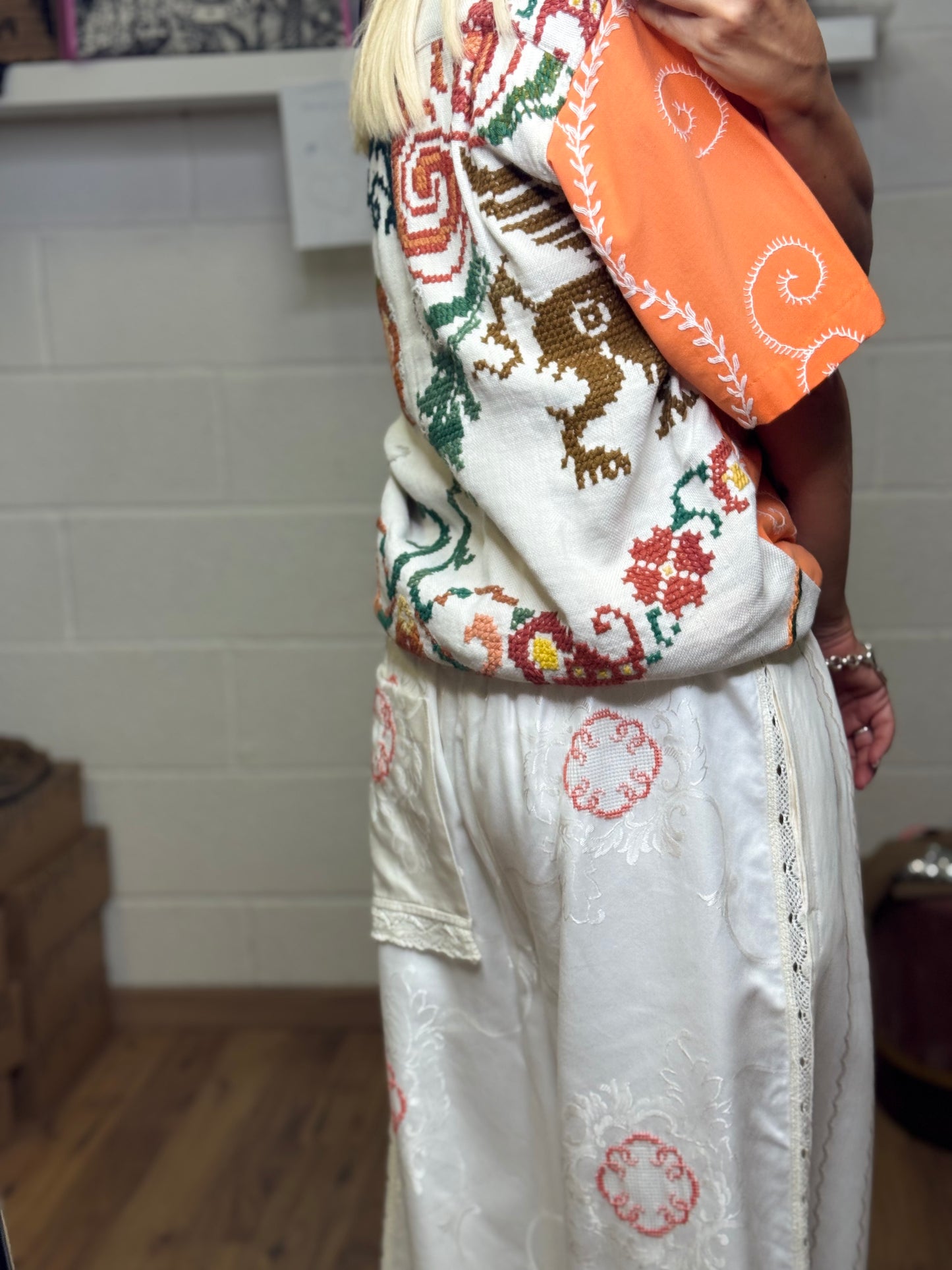 Front Street. Camicia arancio-60%