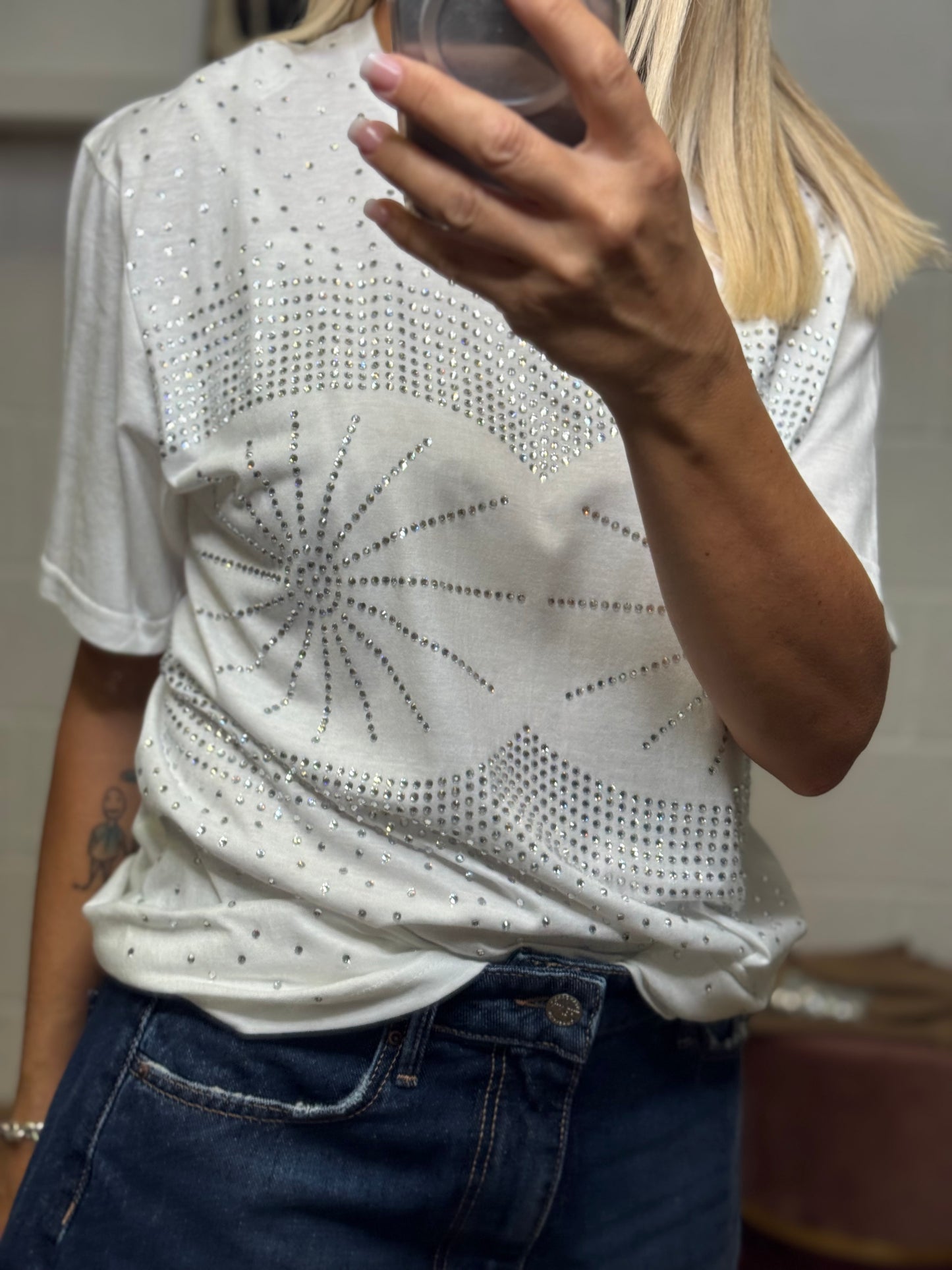 11loveisglamour.T-shirt bianca -60%