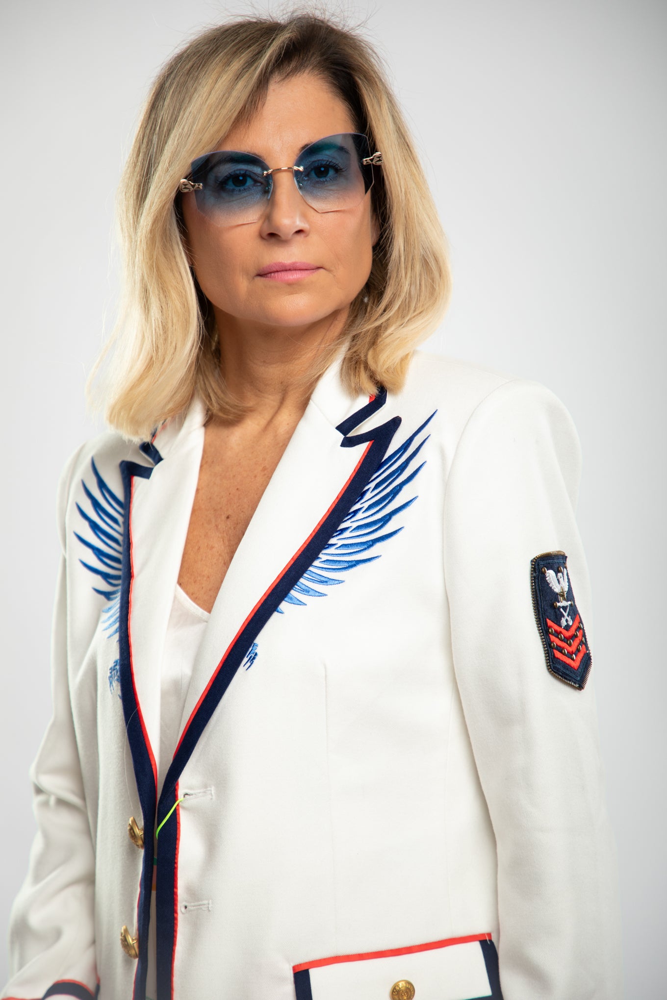 Le Cruel. Blazer bianco-70%