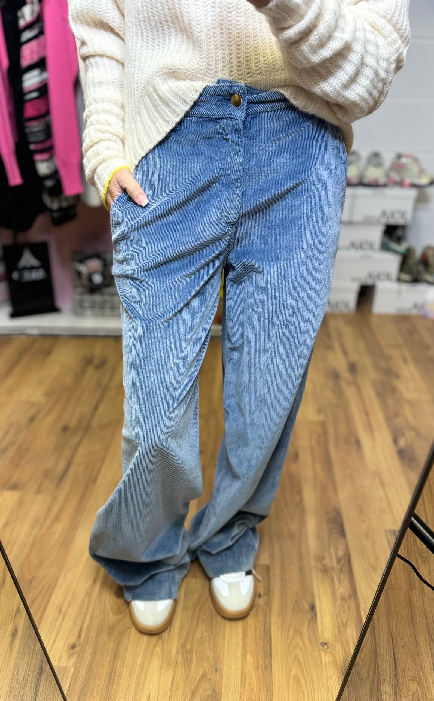 Db Soul. Pantalone in velluto-50%