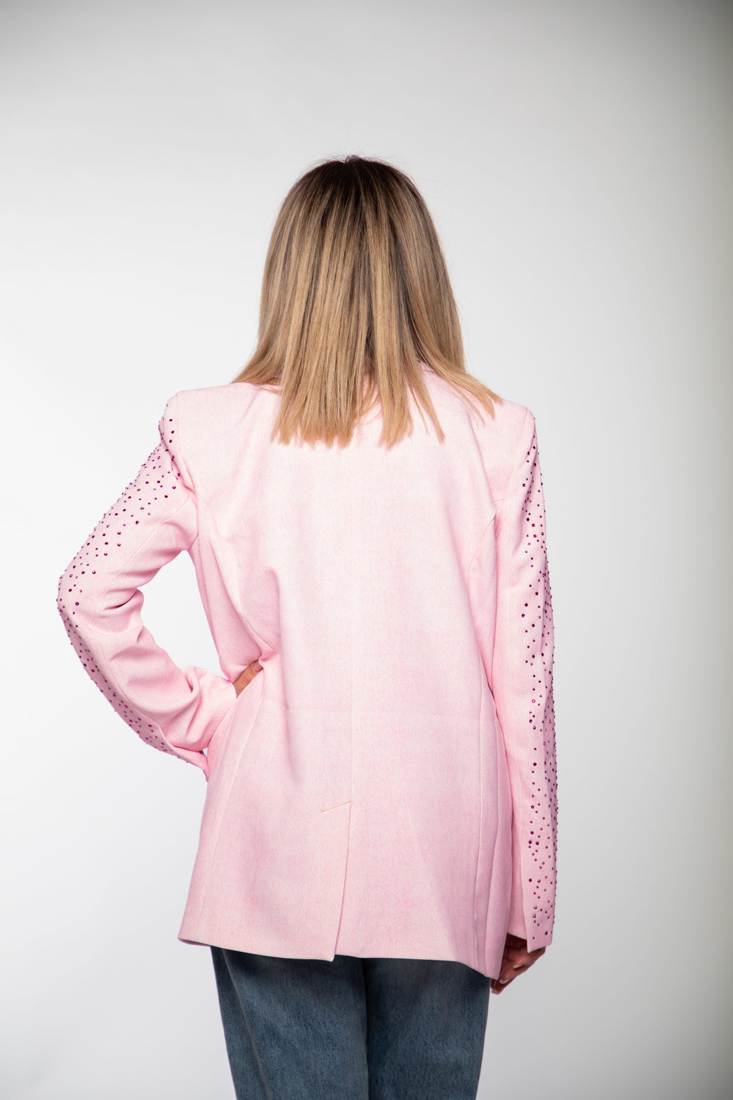 Eva shine. Blazer oversize con dettaglio Swarovski-70%