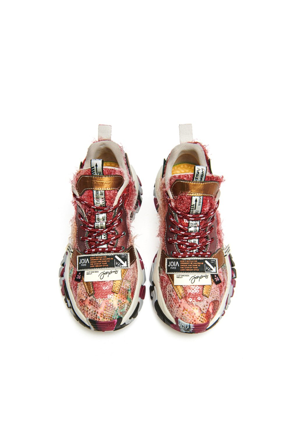 Joia Paris. Sneakers burgundi