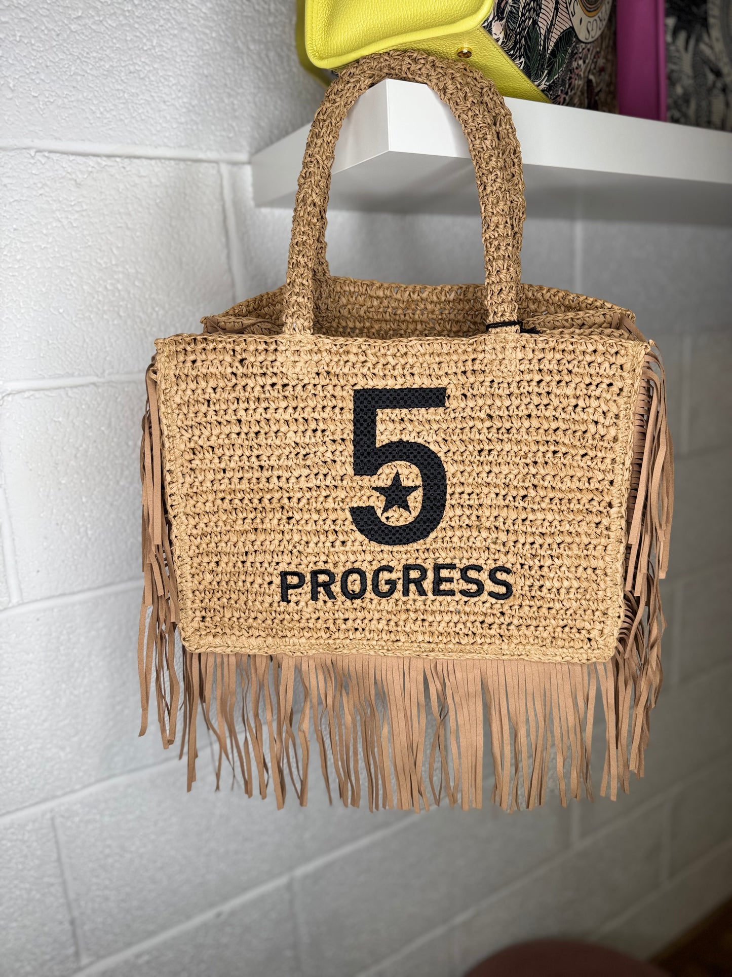 5 Progress. Borsa in rafia