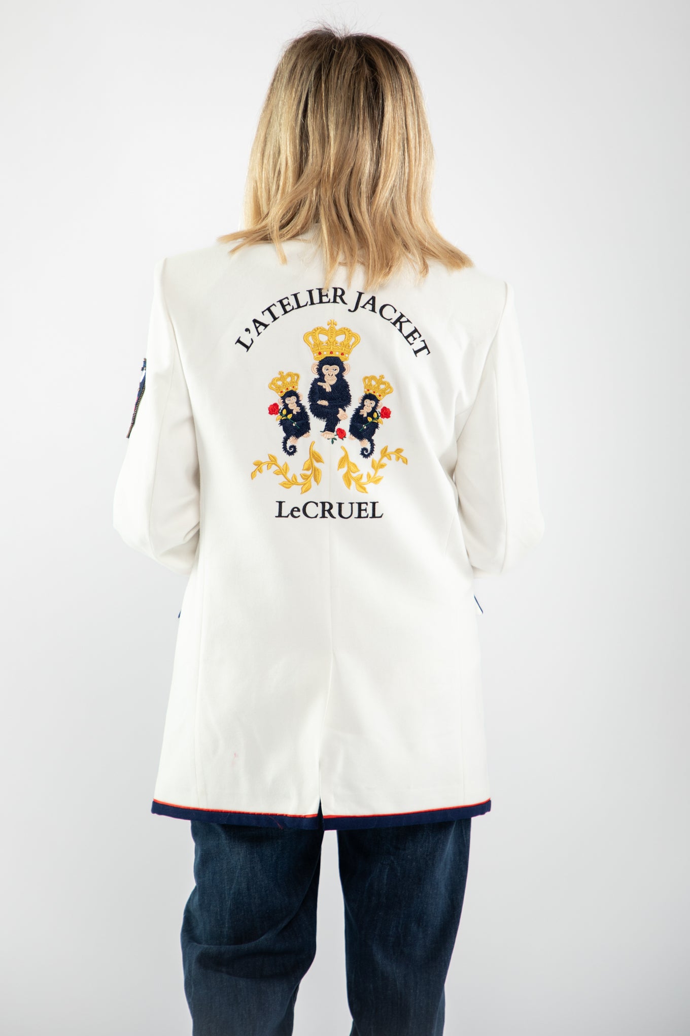 Le Cruel. Blazer bianco-70%