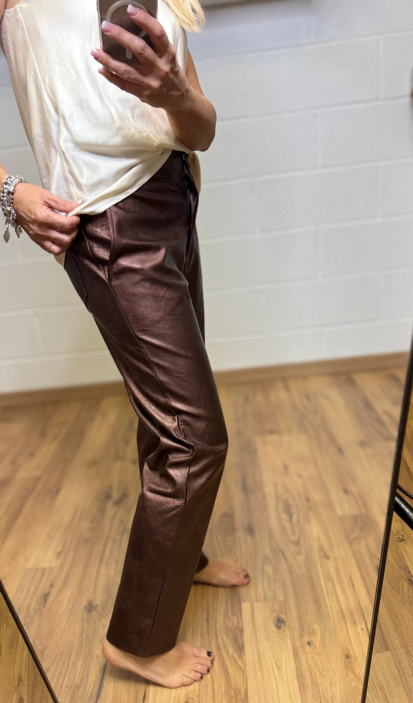 Shirtaporter. Pantalone bronzo