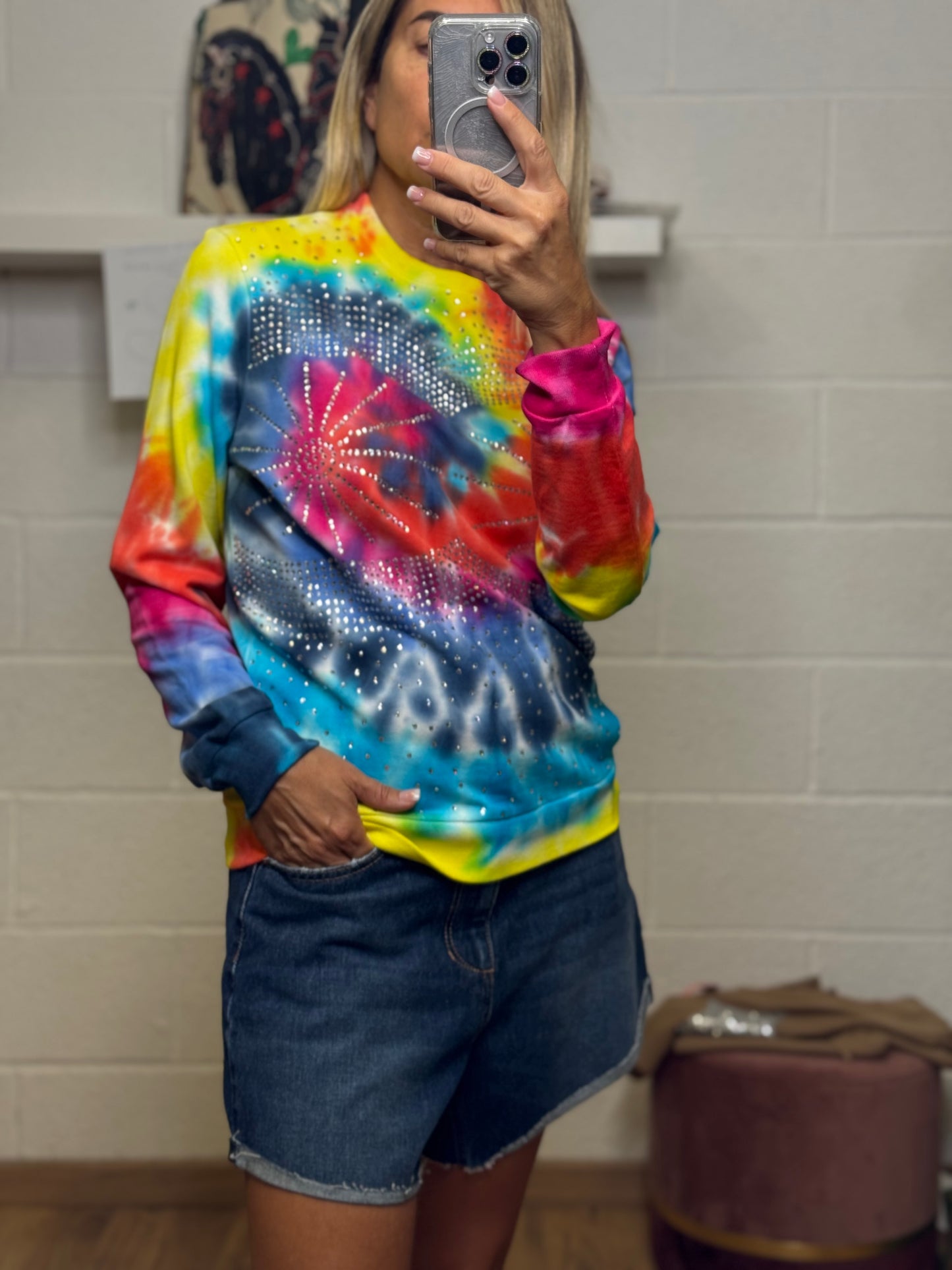 11loveisglamour. Felpa tie-dye-60%