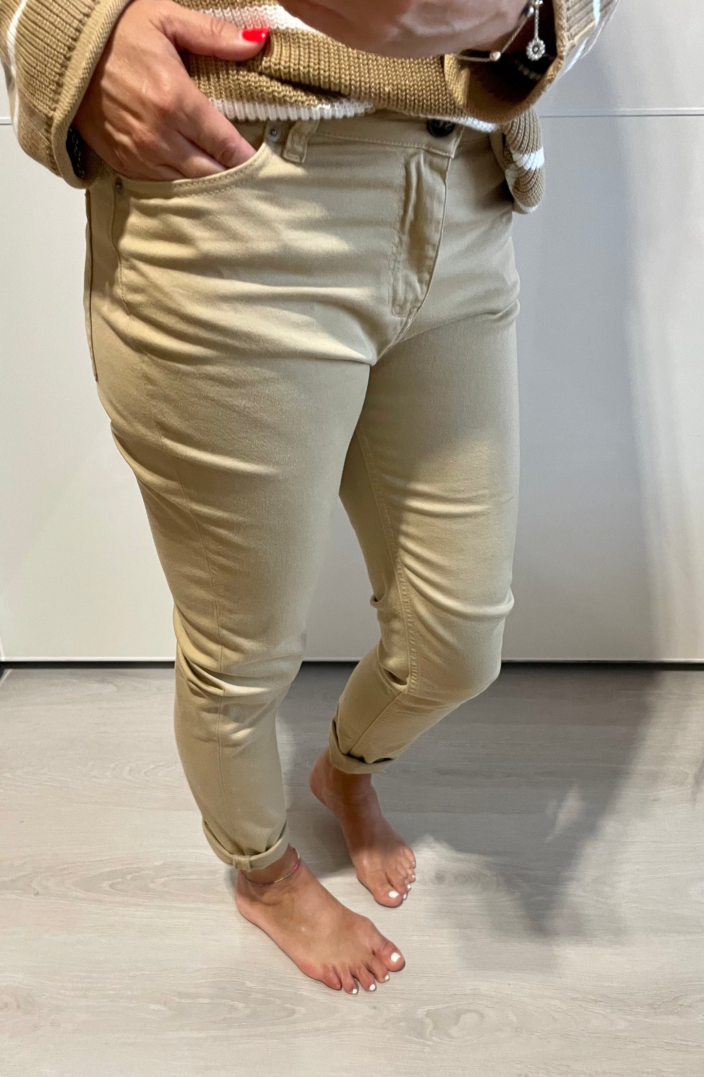 Semicouture.Denim elasticizzato.-80%