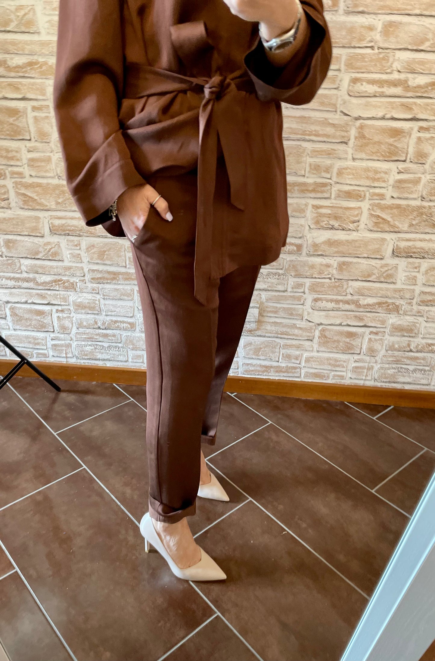 SemiCouture Pantalone in lino