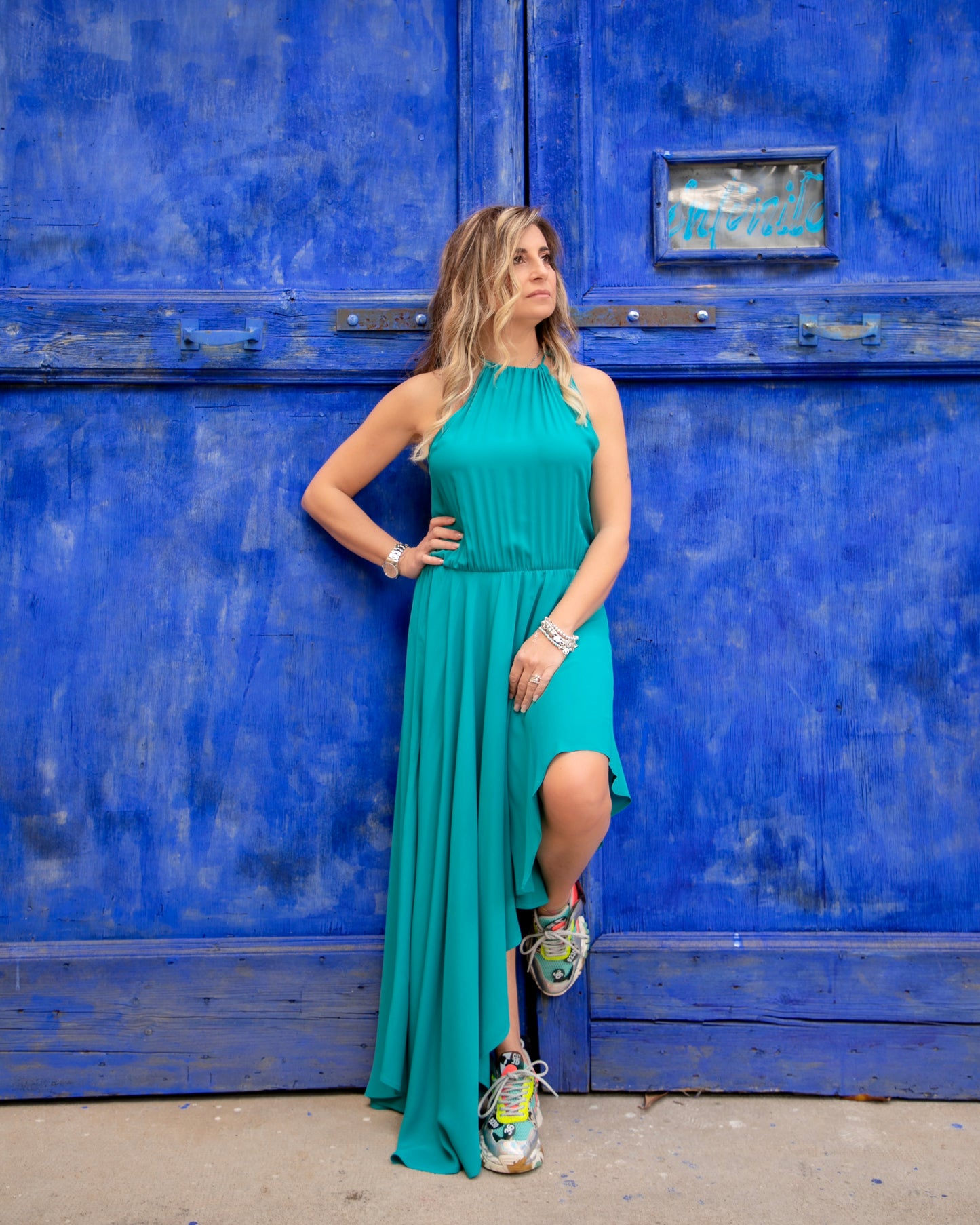 Semicouture. Abito in crepe