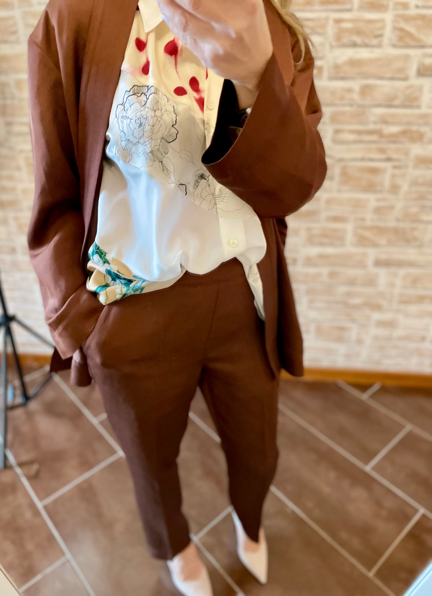SemiCouture Pantalone in lino
