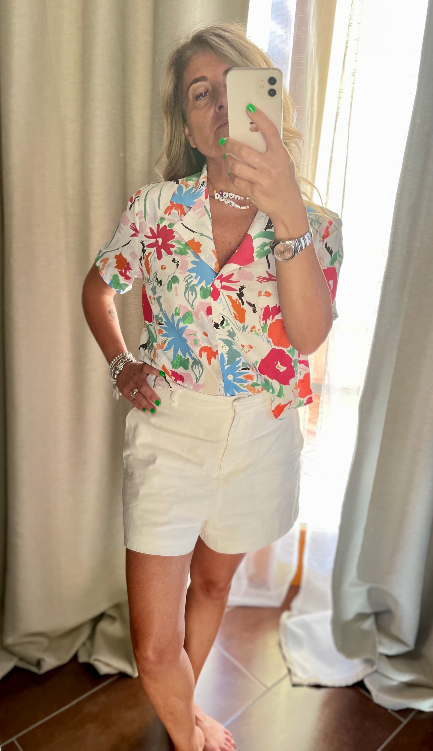 Glamorous.Camicia manica corta floreale.-80%