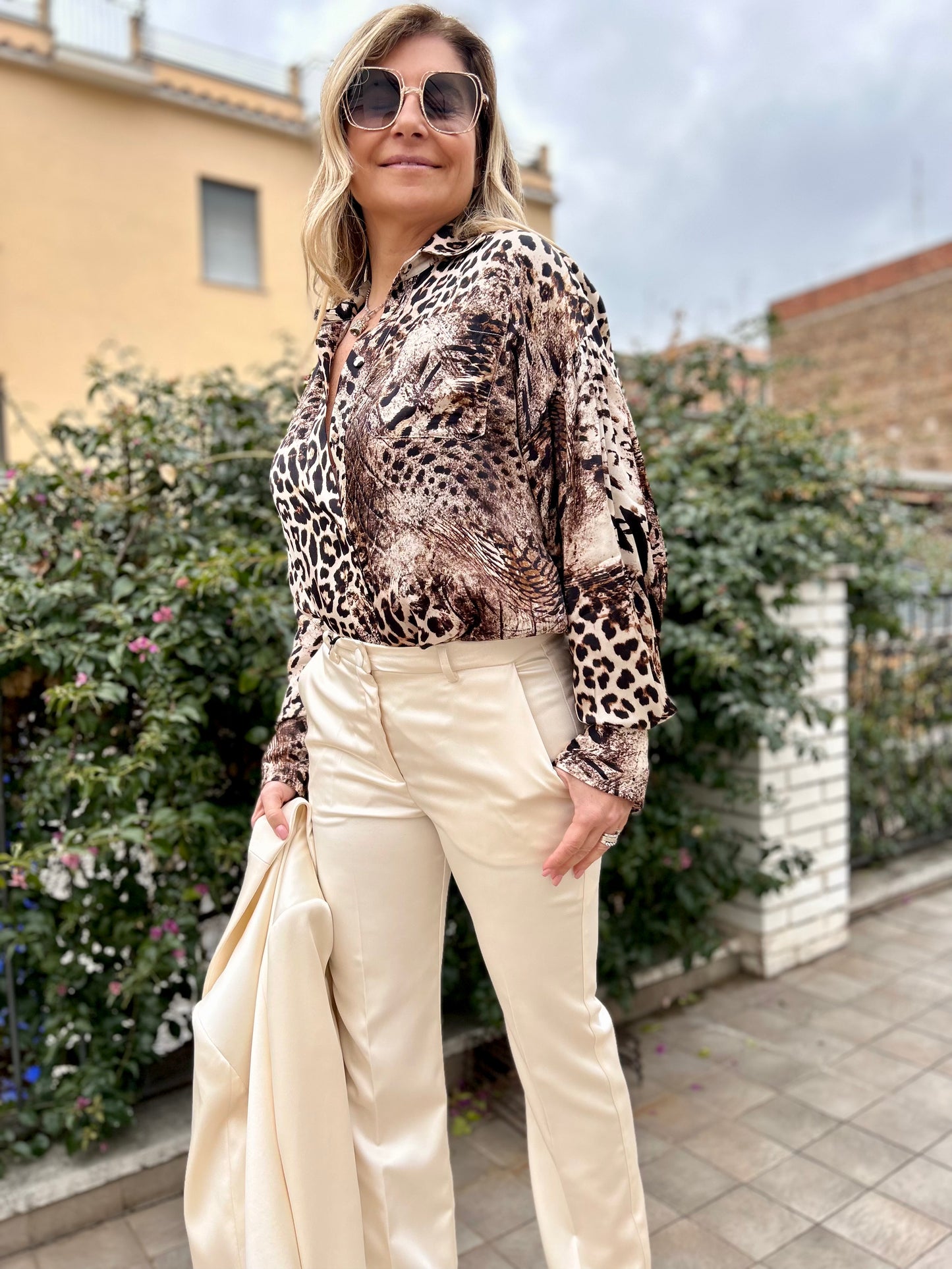 Dimora. Pantalone burro-70%