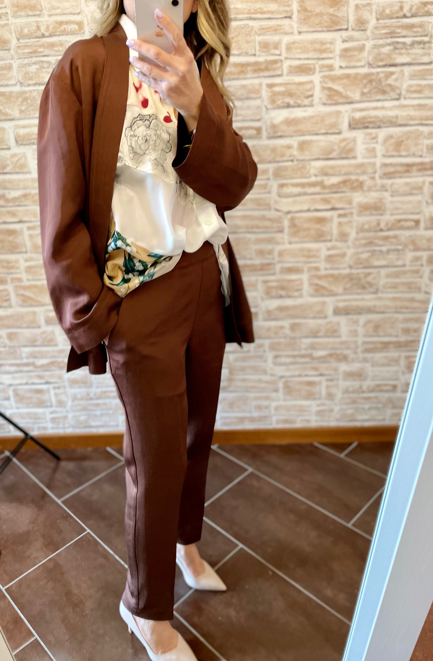 SemiCouture Pantalone in lino