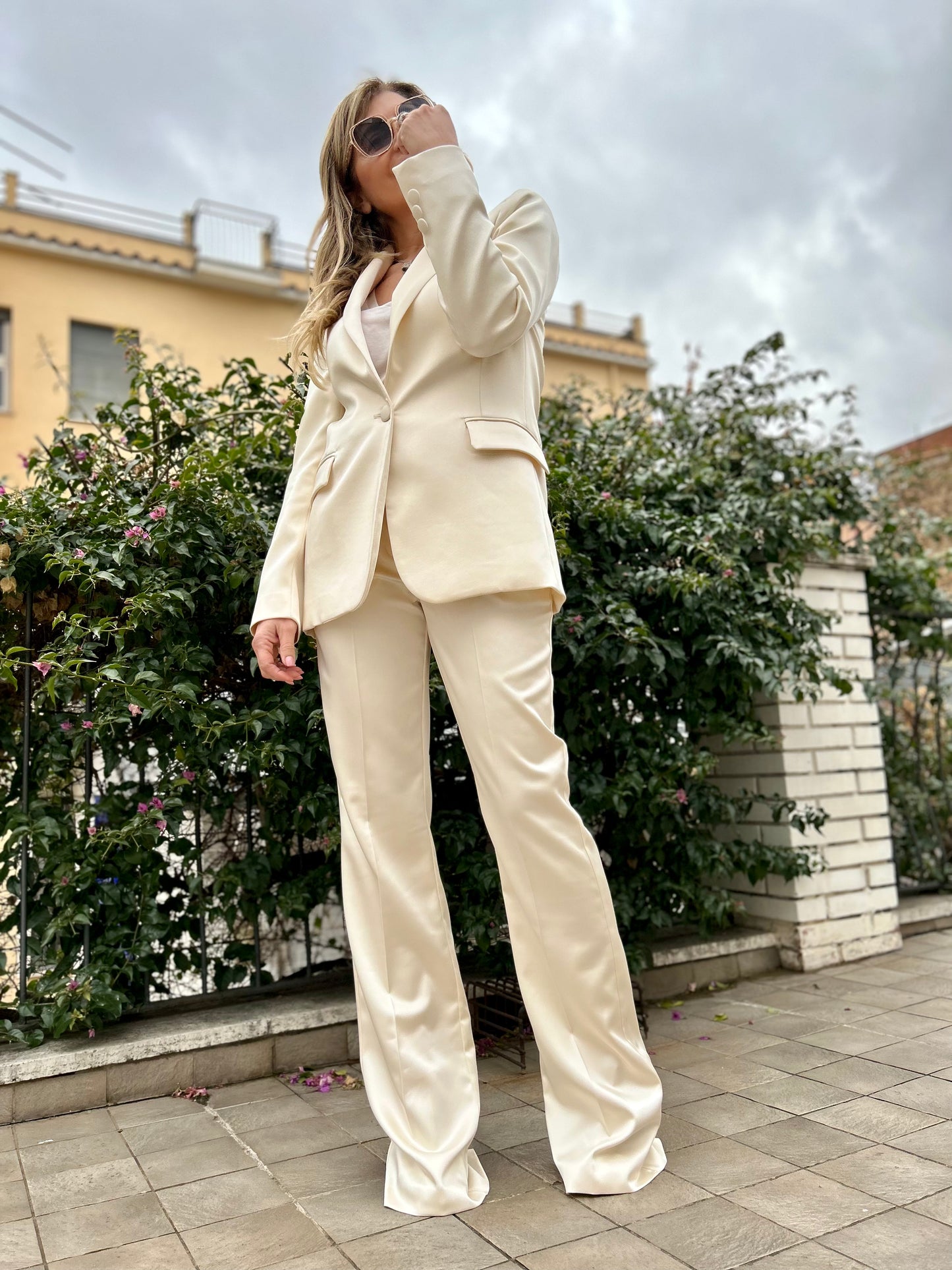 Dimora. Pantalone burro-70%