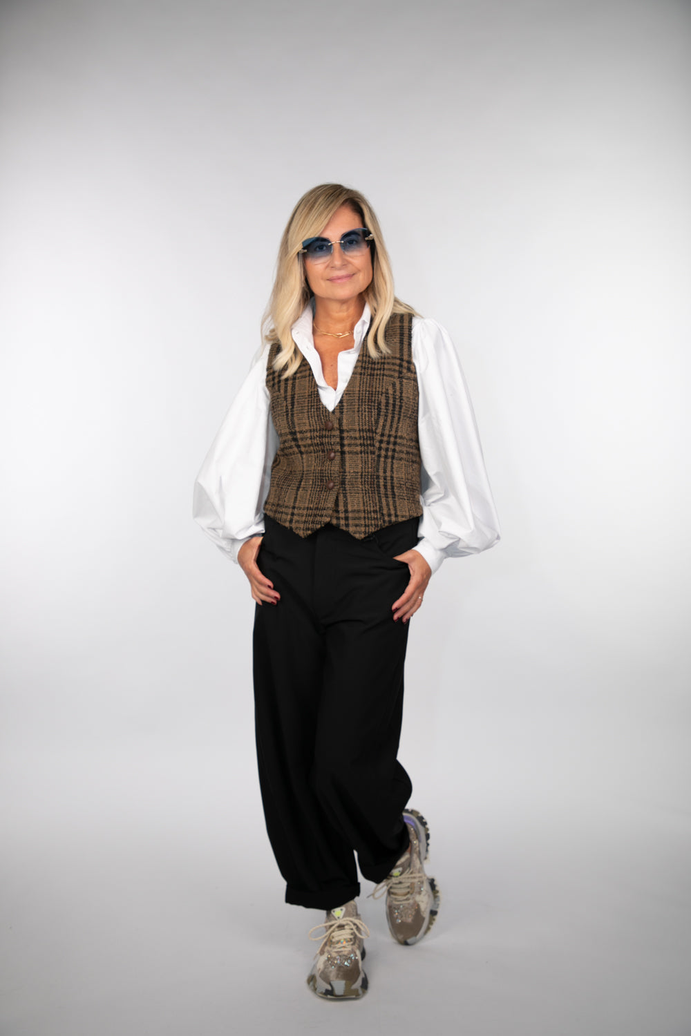 Mimi et mama. Gilet principe di Galles