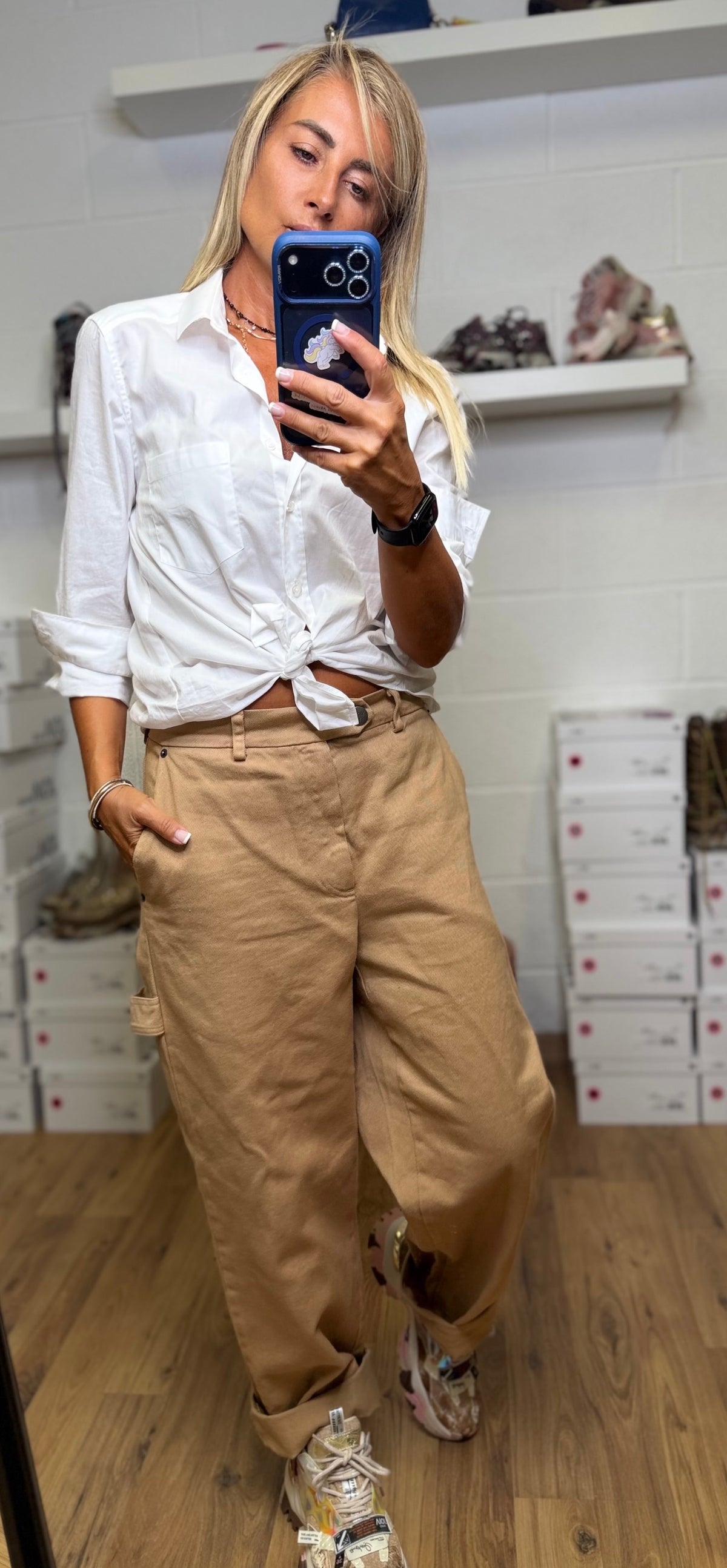 Maison crazy worker.panta worker camel