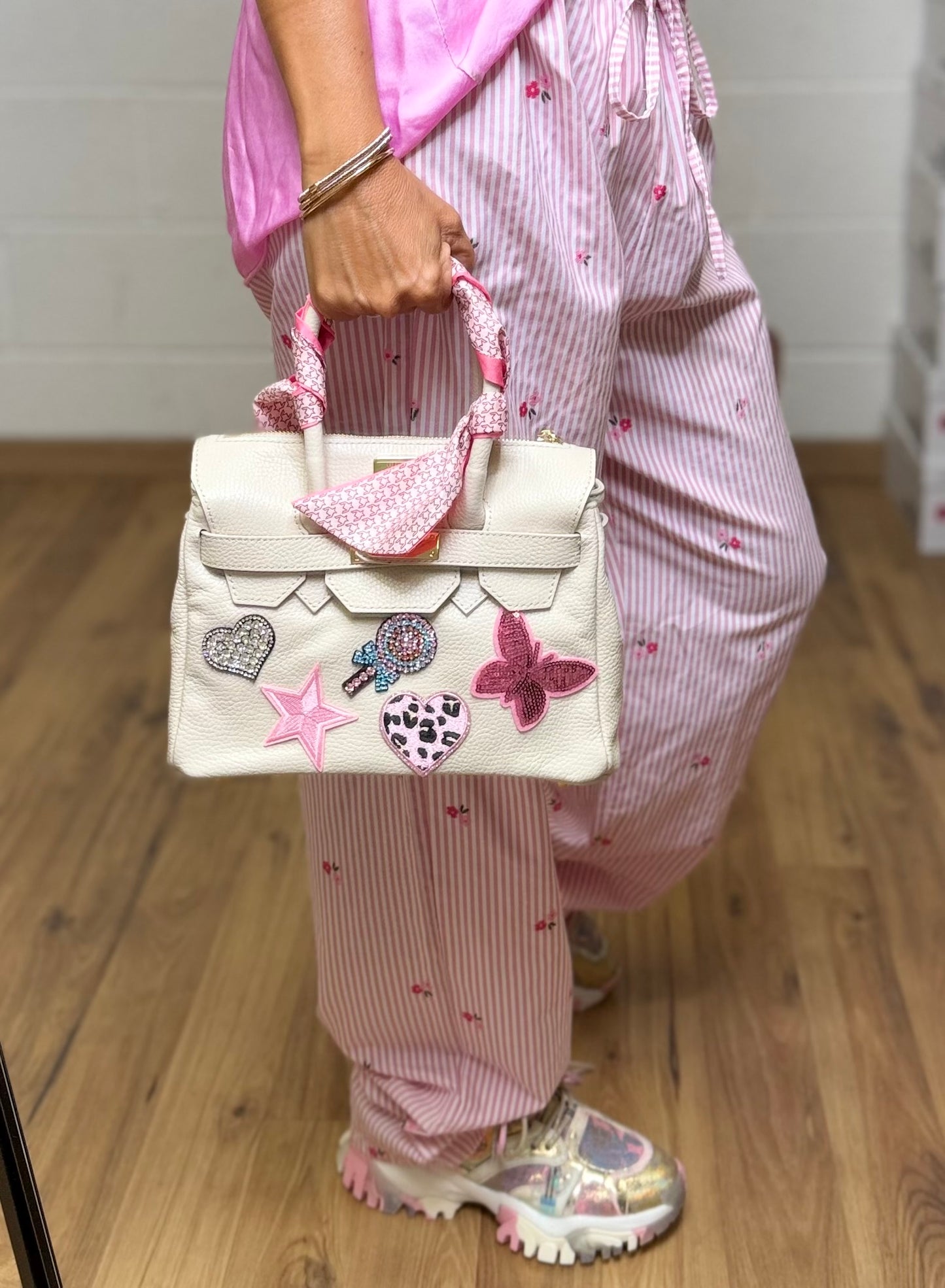 Abpink. Borsa Artigianale in Vera Pelle Fiorentina