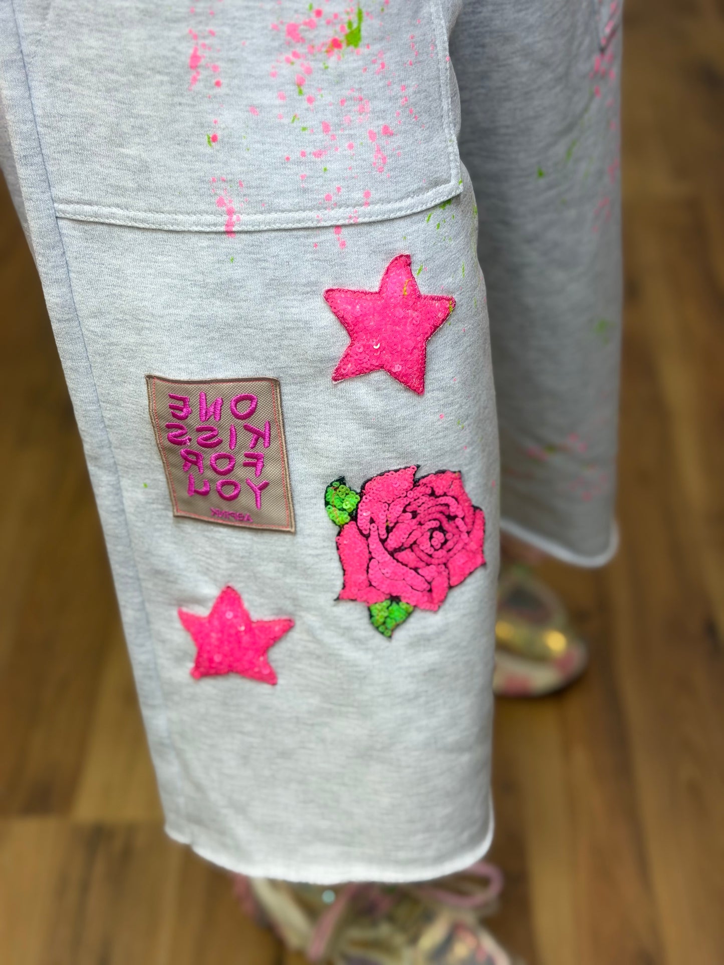 ABPink. Completo grigio cosmic girl