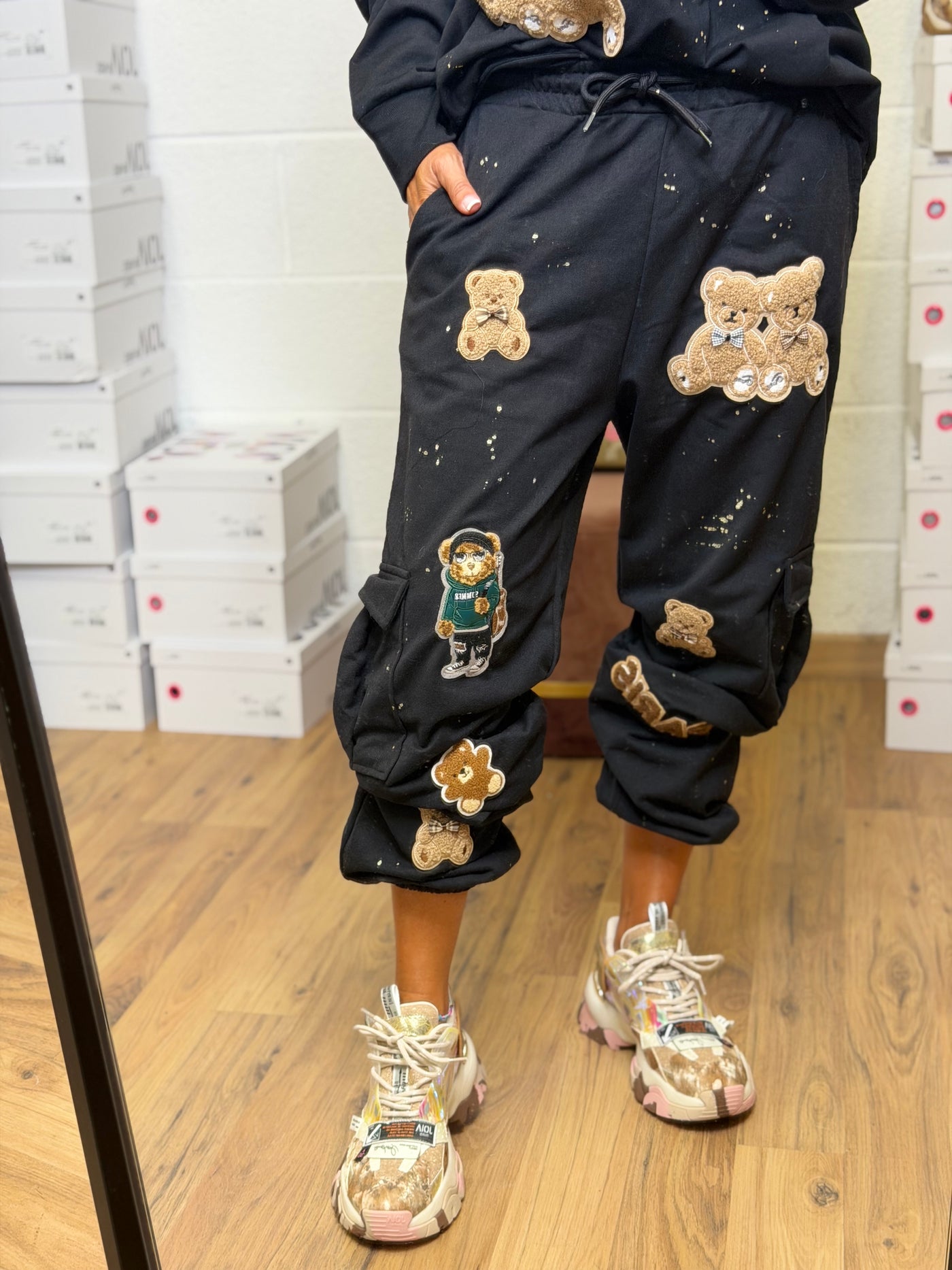 Abpink. Cargo teddy nero