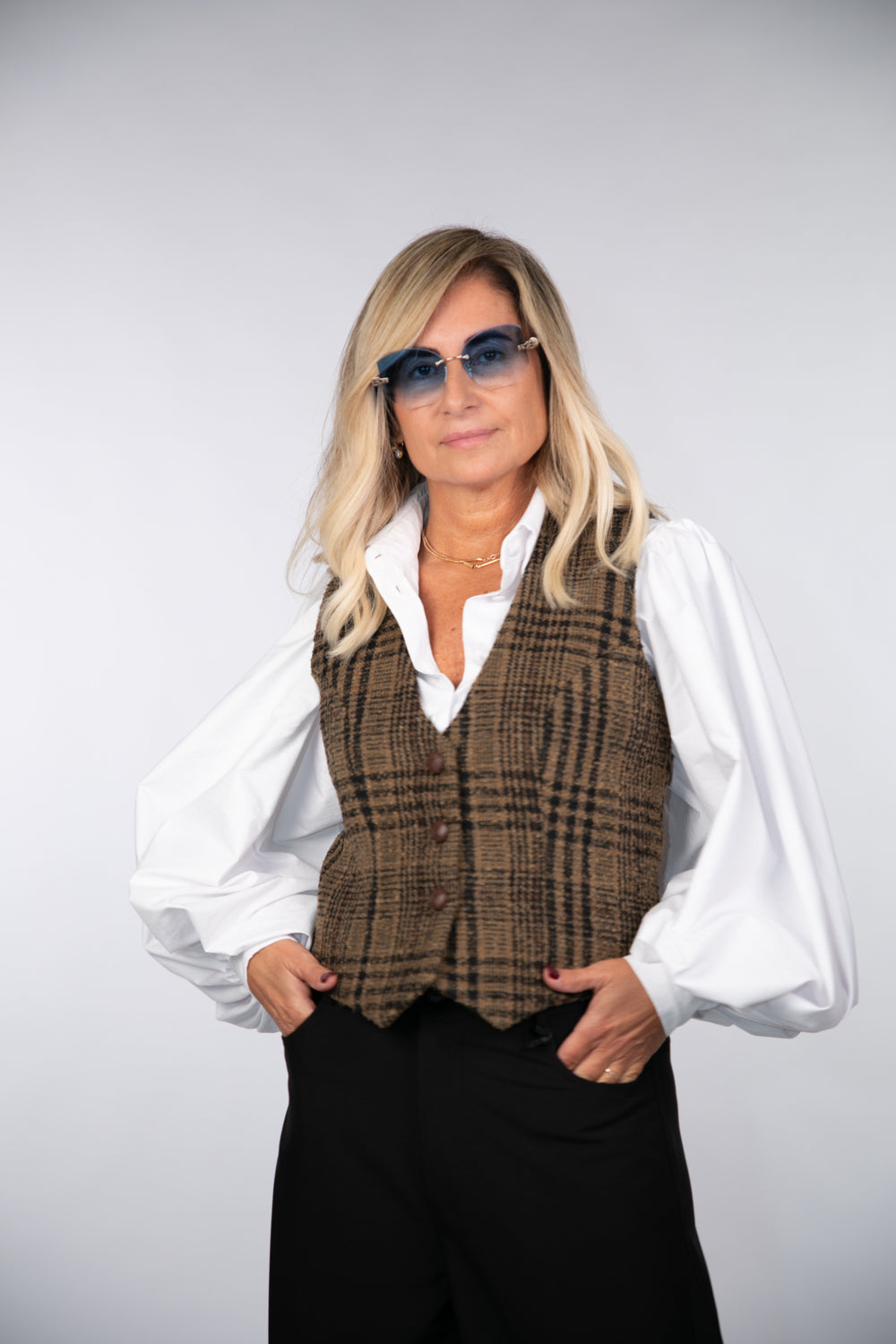 Mimi et mama. Gilet principe di Galles