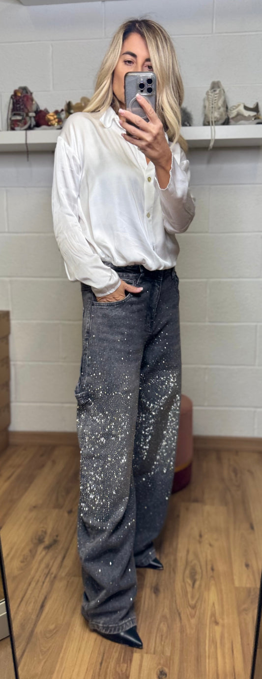 Le Streghe. Camicia in satin