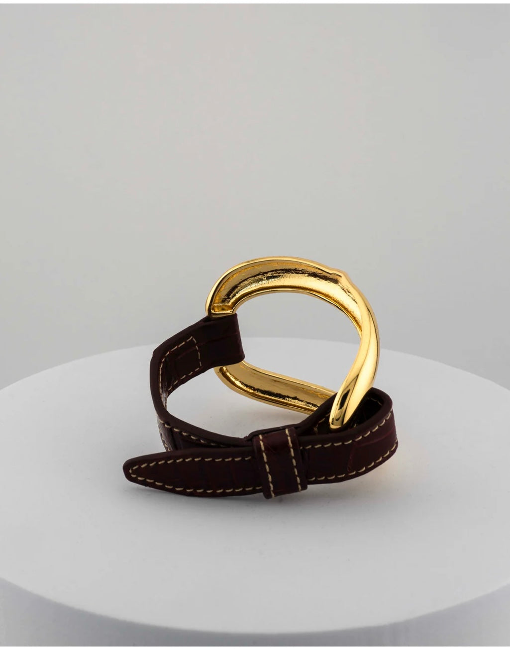 Marri Cortona. Bracciale alligator chocolate