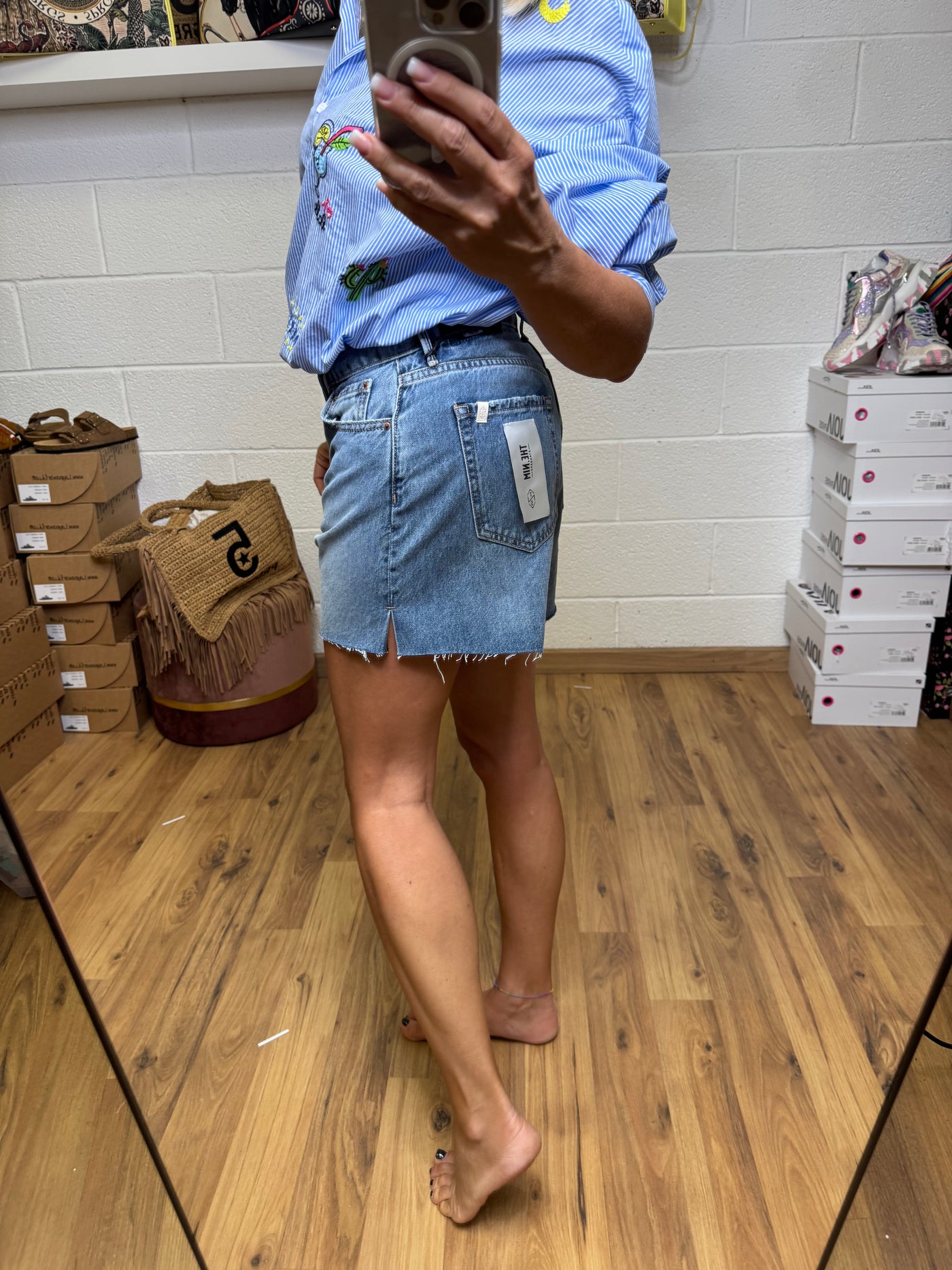 The.nim. Shorts blu chiaro