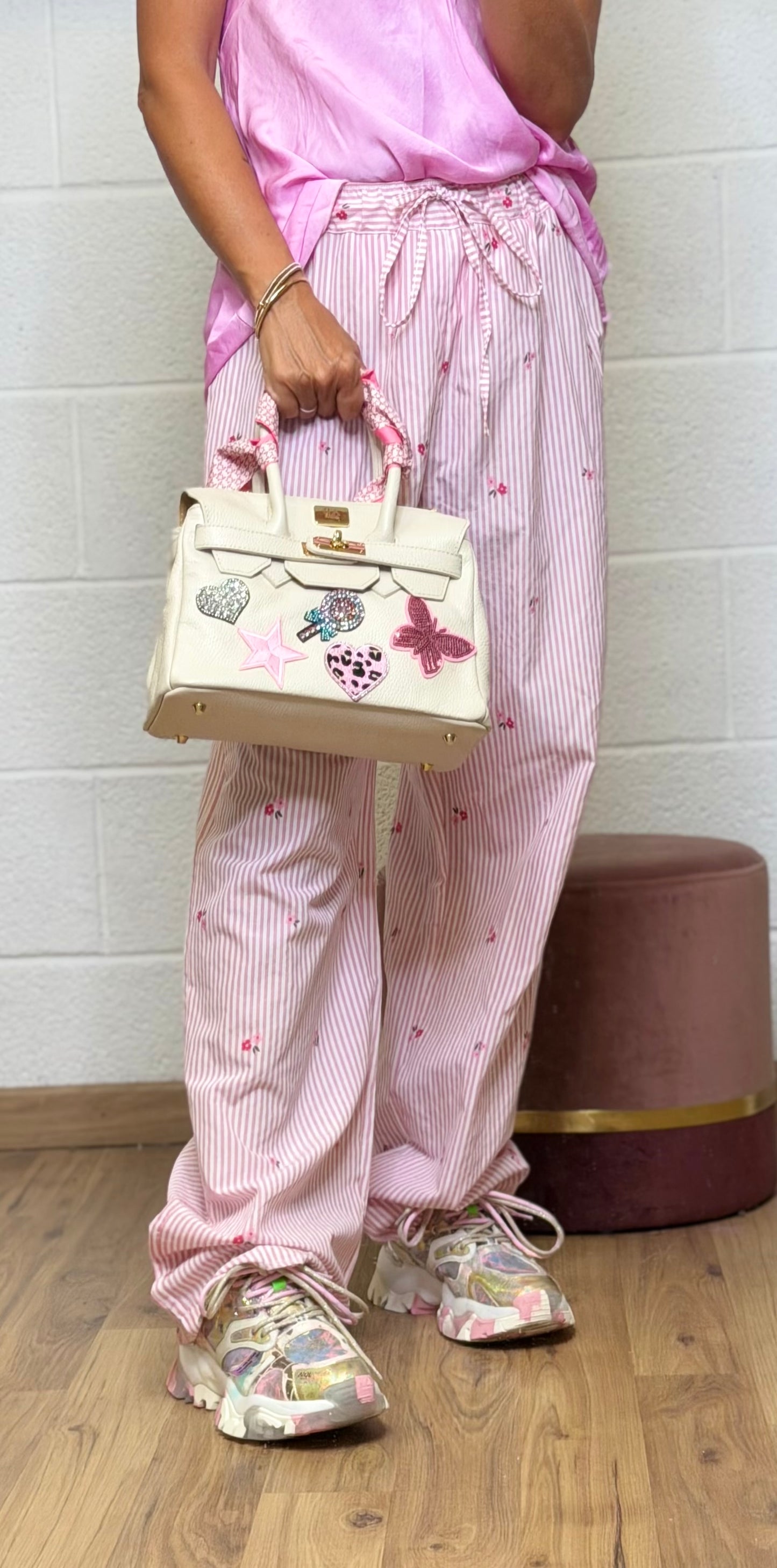 Abpink. Borsa Artigianale in Vera Pelle Fiorentina