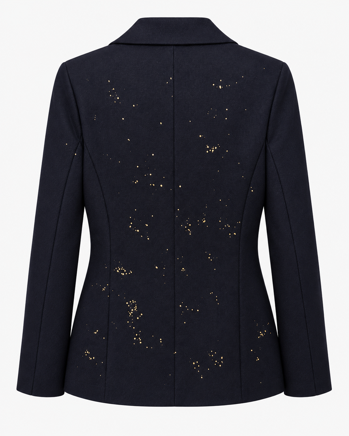 Abpink. Blazer blu con applicazioni