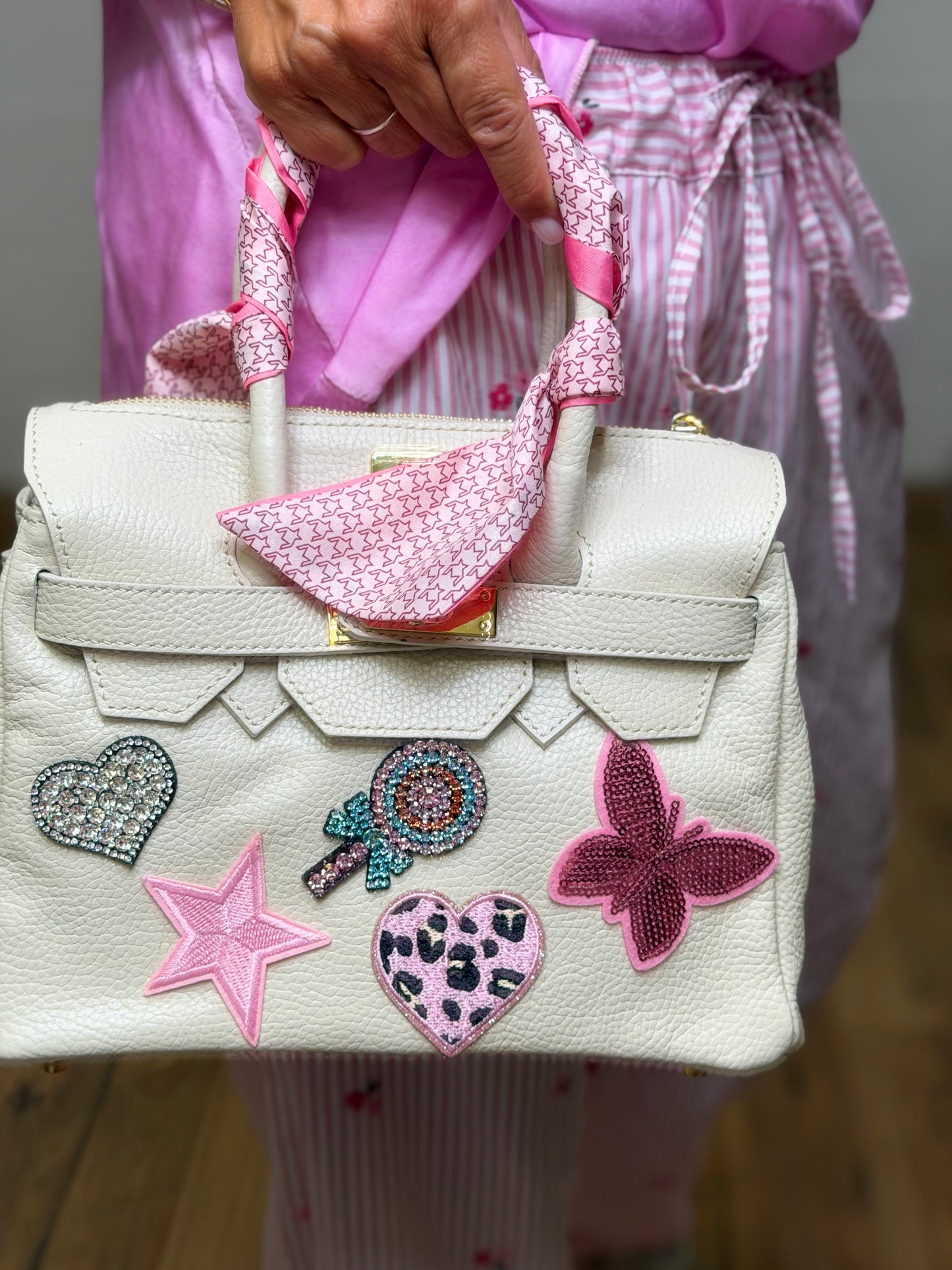 Abpink. Borsa Artigianale in Vera Pelle Fiorentina