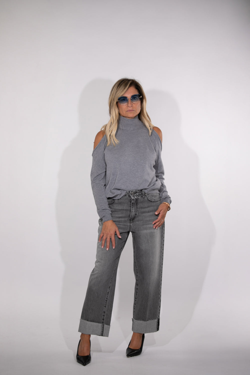 Le Streghe. Denim grigio